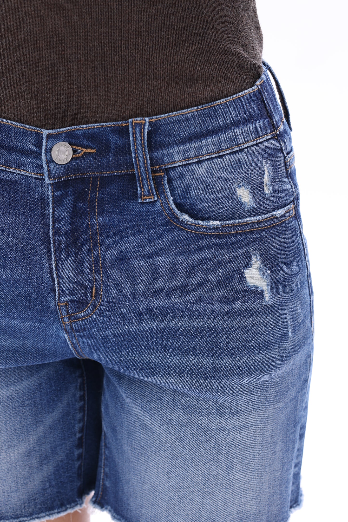 Mid Rise Denim Shorts OSH6019