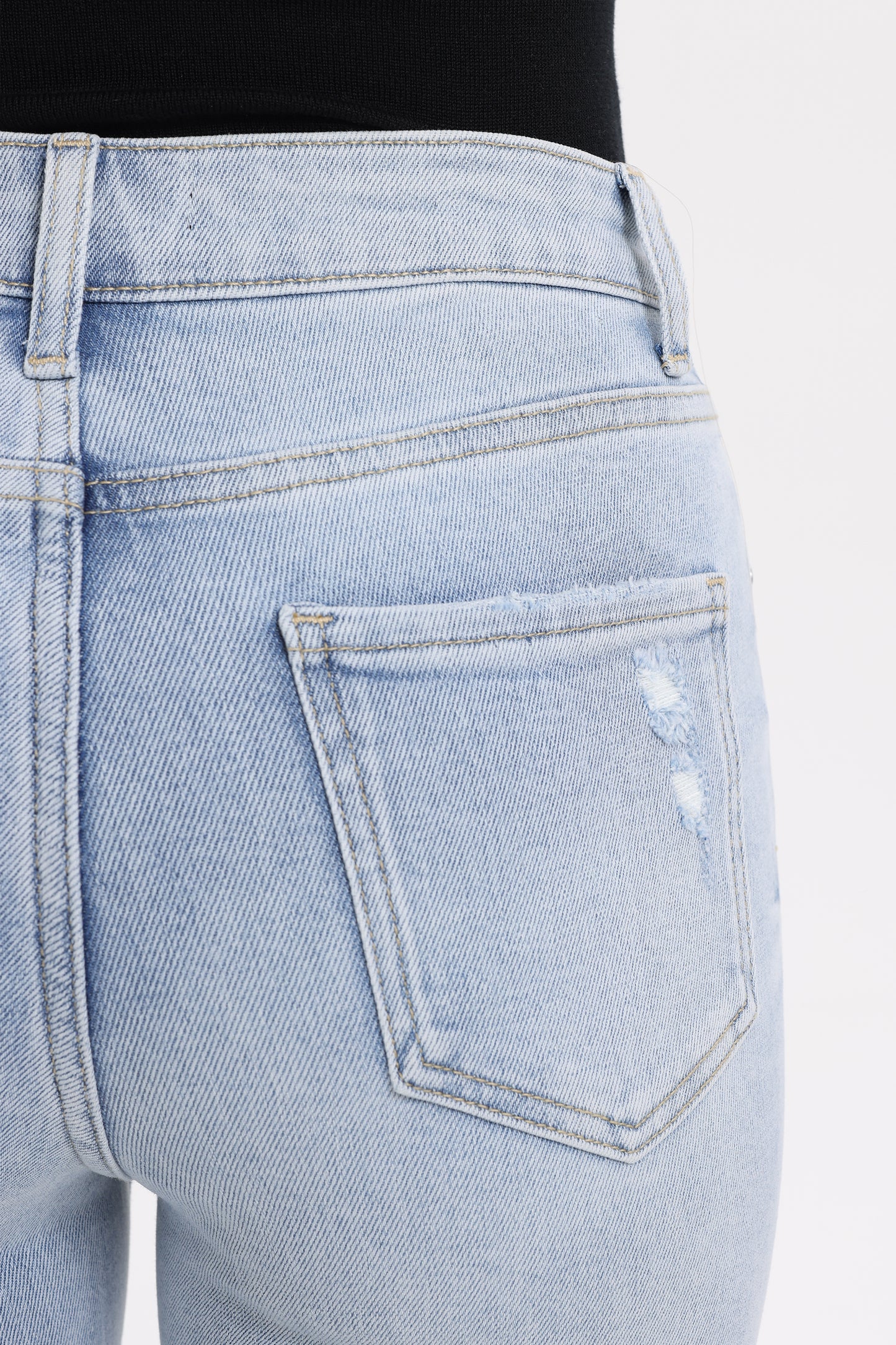 High Rise Bootcut Denim Jeans OSF1143EC