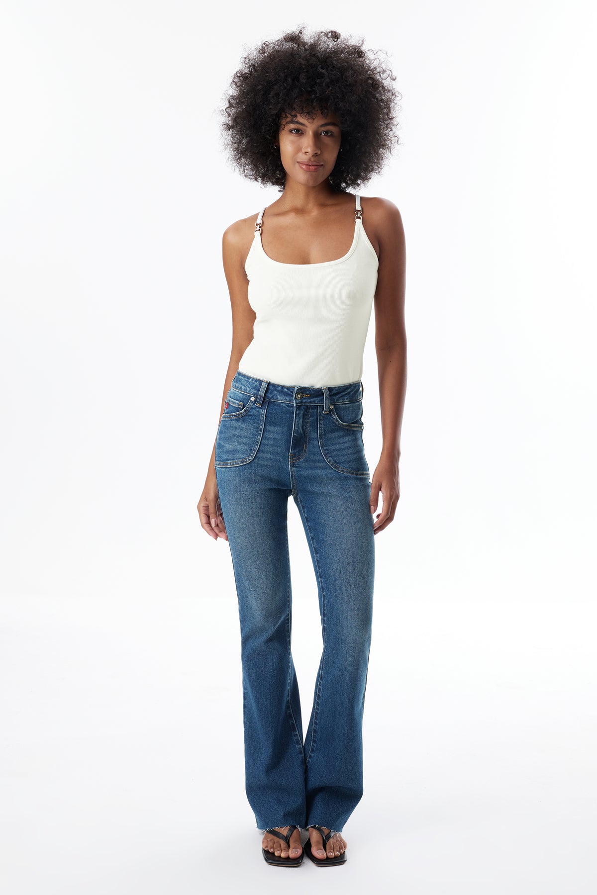 The Nova High Rise Bootcut Full Jeans ESFF640111