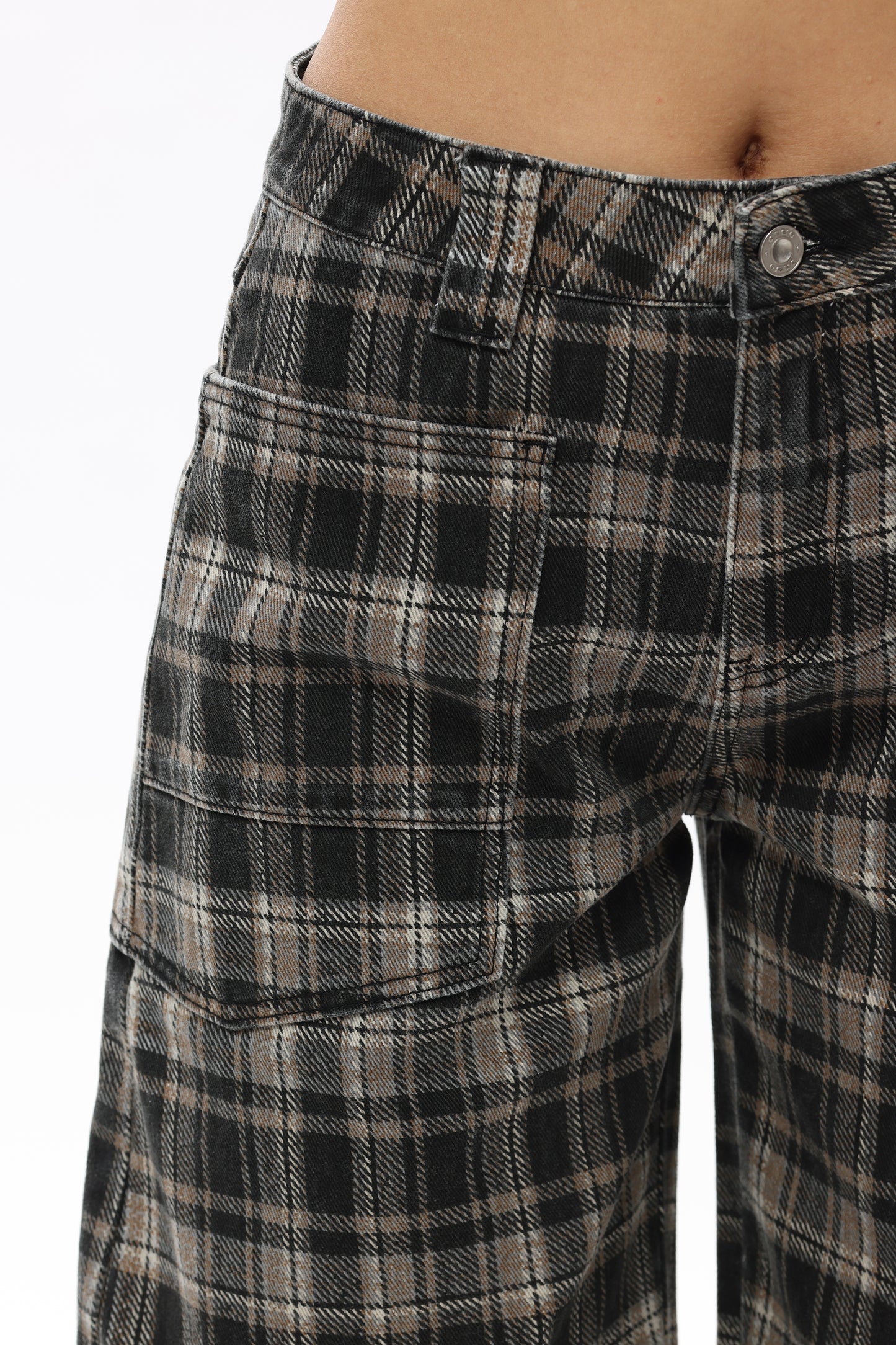 Baggy Bohemia Mid Rise Barrel Print Pants OSOX011
