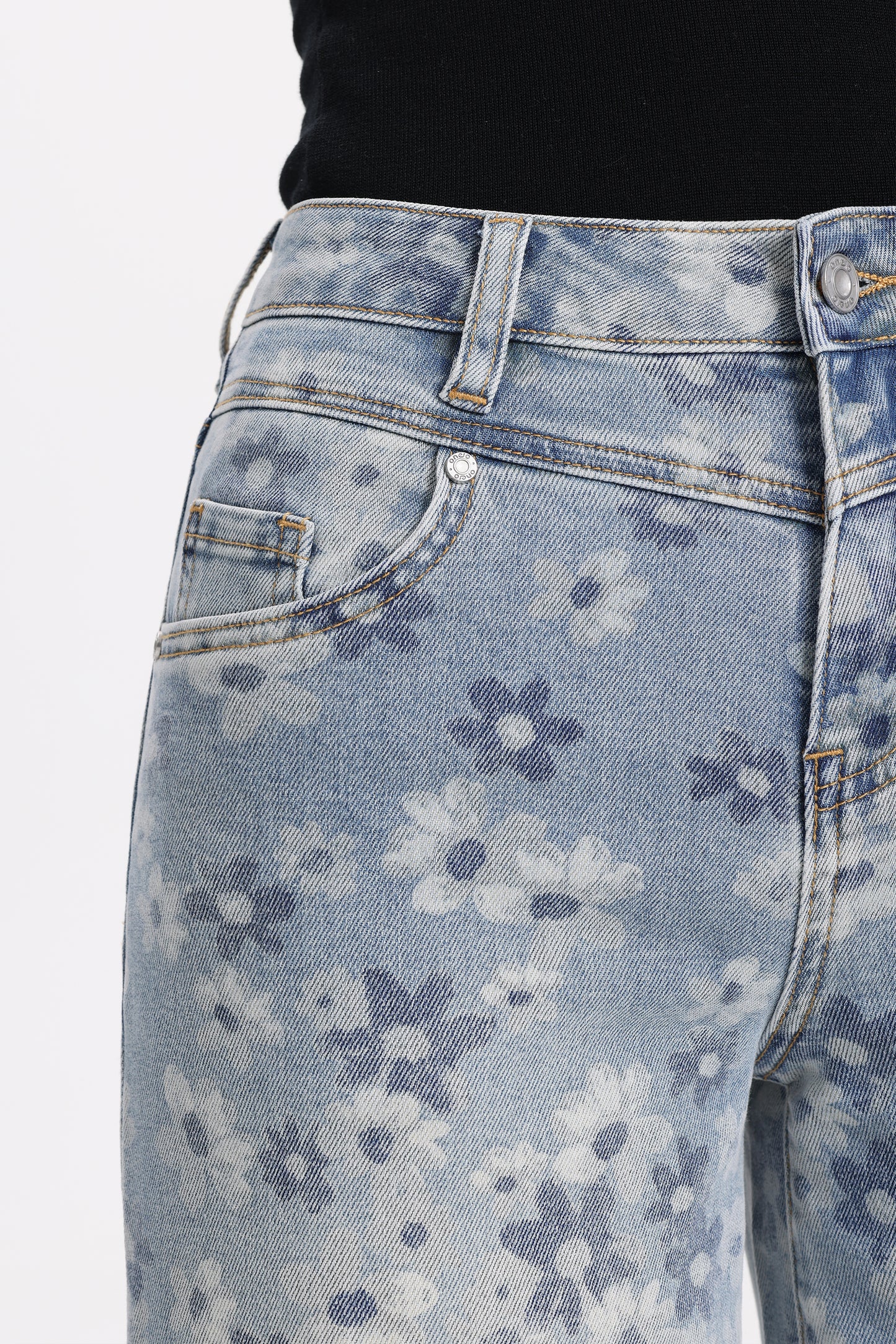 High Rise Baggy Wide Leg Denim Jeans OSW8071