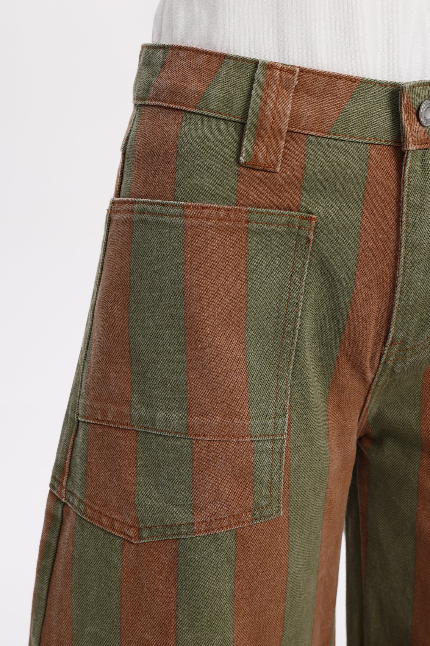 Baggy Bohemia Mid Rise Barrel Print Pants OSOX011
