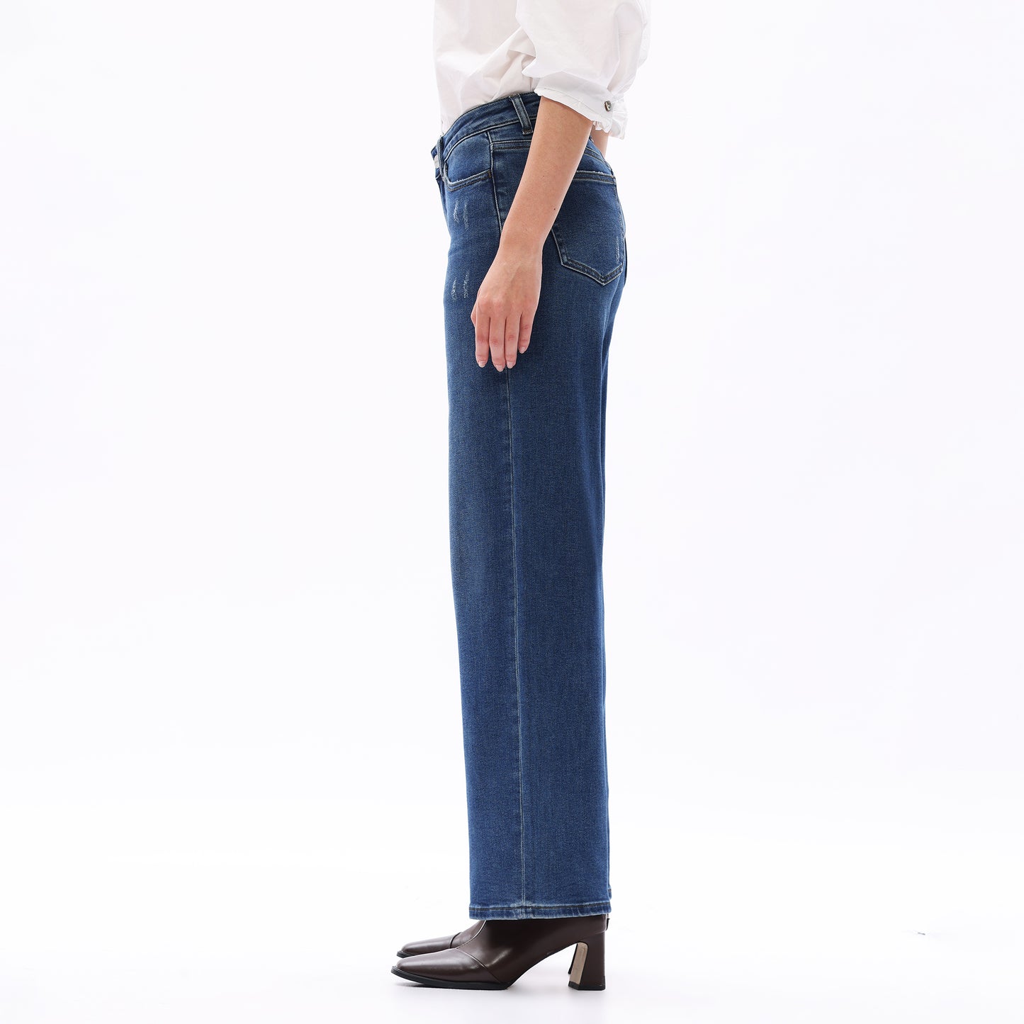 MID RISE BAGGY BBL WIDE LEG DENIM JEANS OSW8001