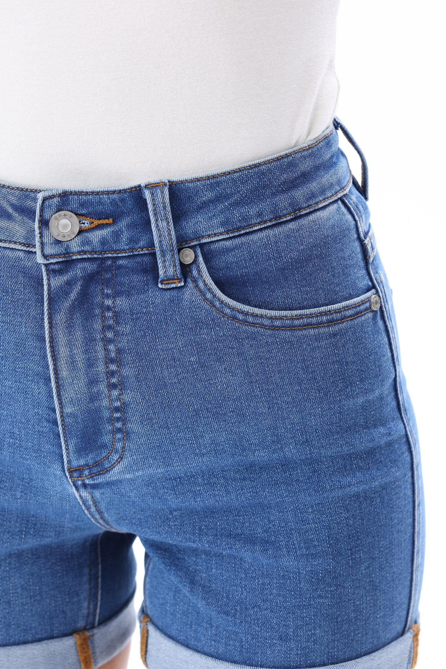 High Rise Denim Shorts OSH6004