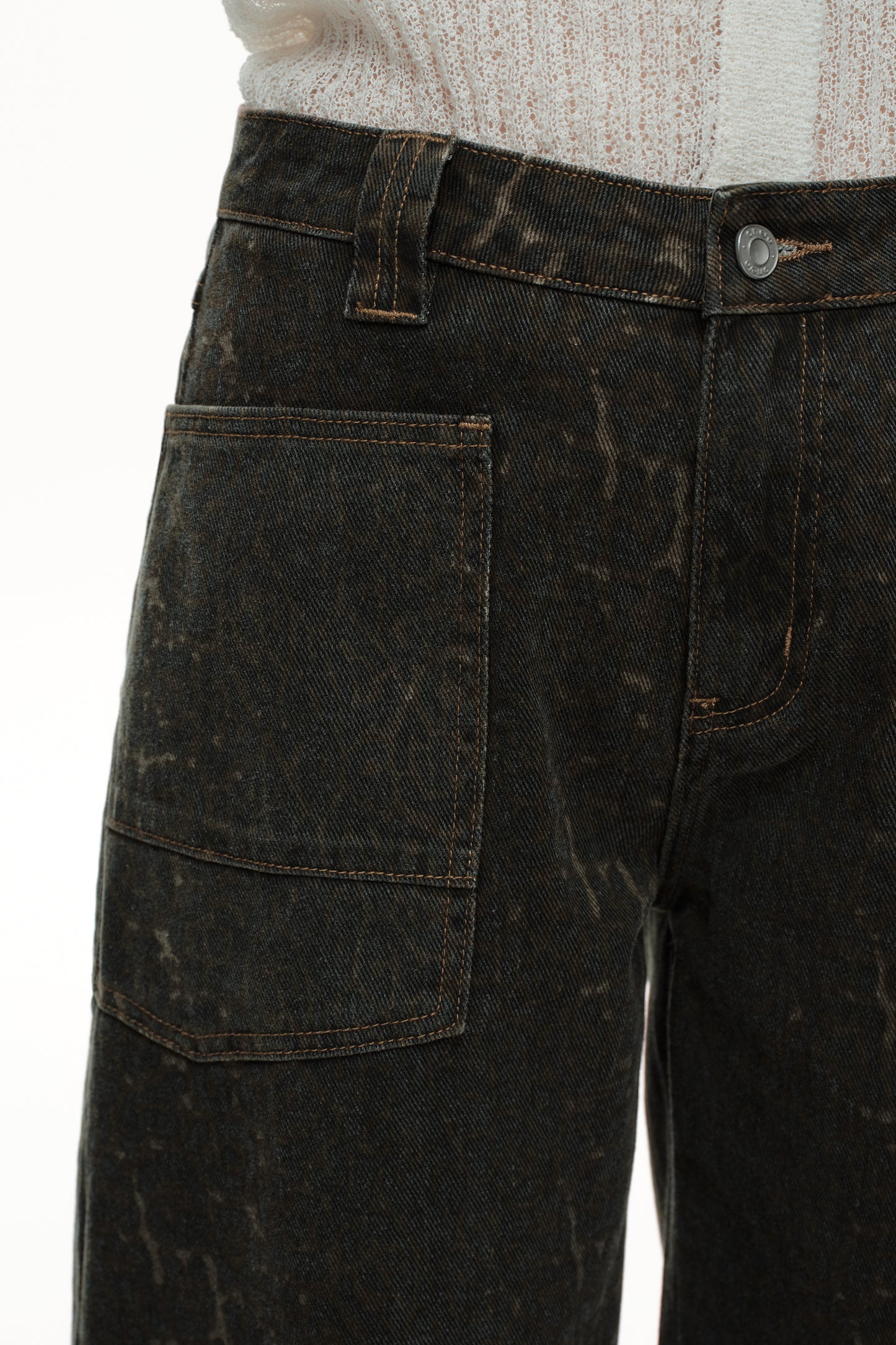 Baggy Bohemia Mid Rise Barrel Print Pants OSOX011
