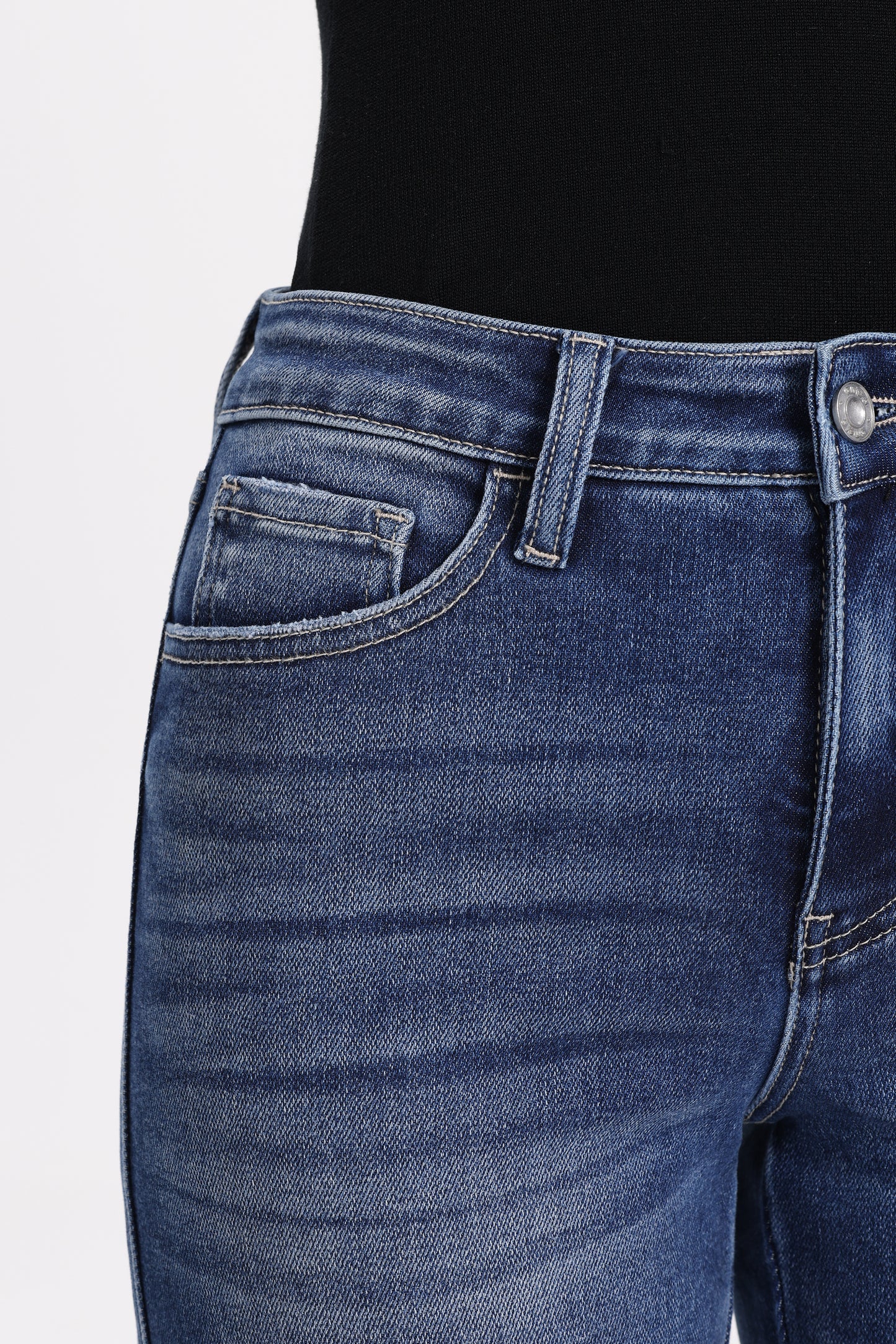 Flattering Baggy High Rise Wide Leg Denim Jeans OSW8021EC