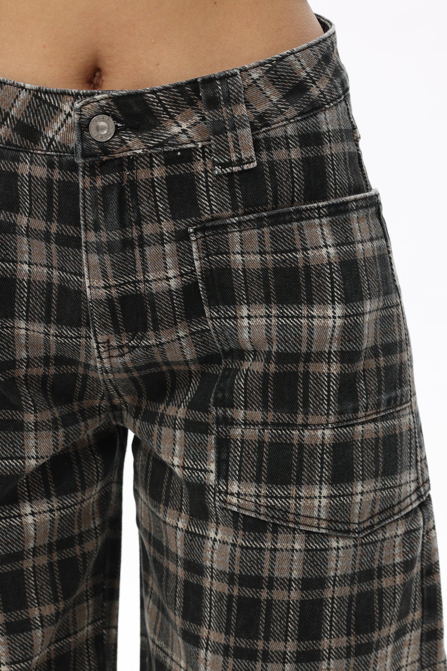 Baggy Bohemia Mid Rise Barrel Print Pants OSOX011