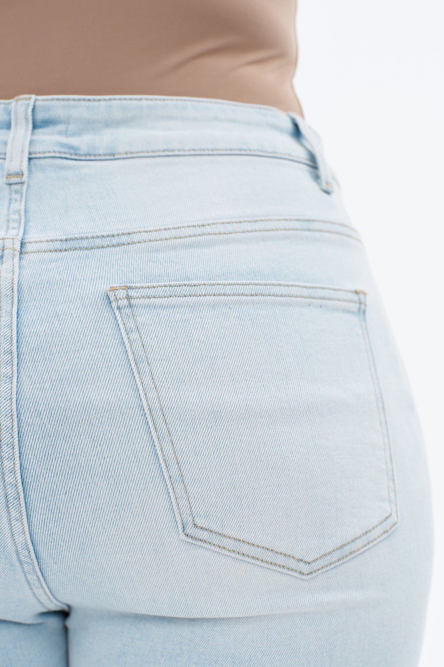Plus Size High Rise Bootcut Denim Jeans OSF1149-P