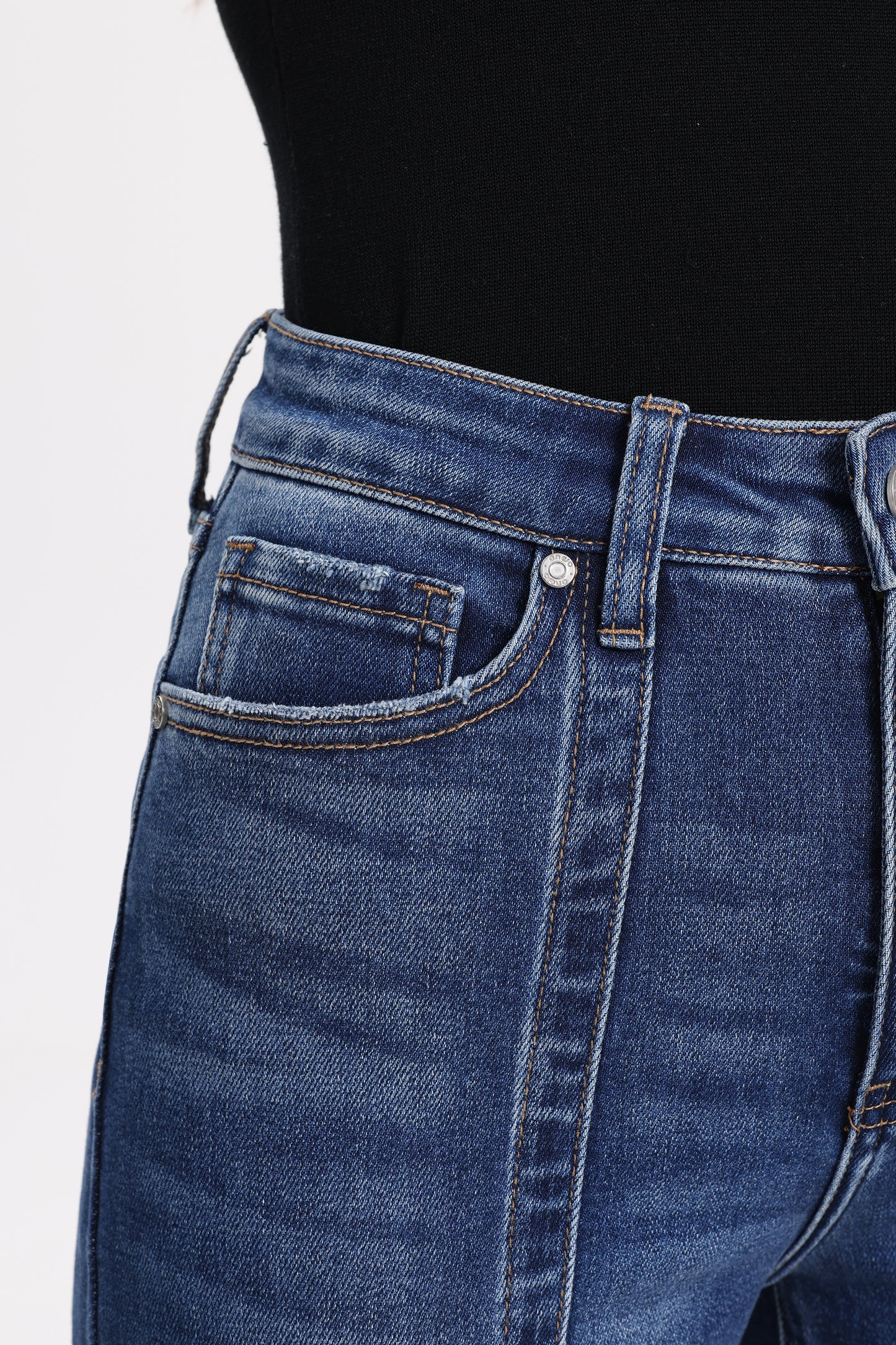 High Rise Relaxed Wide Leg Denim Jeans OSF1146EC