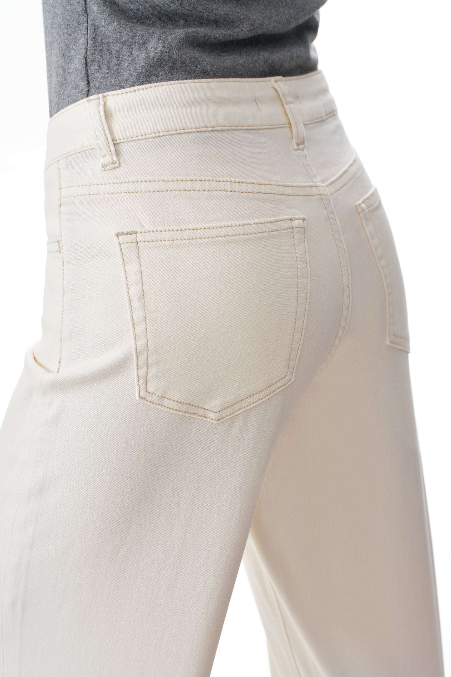 Mid Rise Baggy BBL Wide Leg Denim Jeans OSW8001