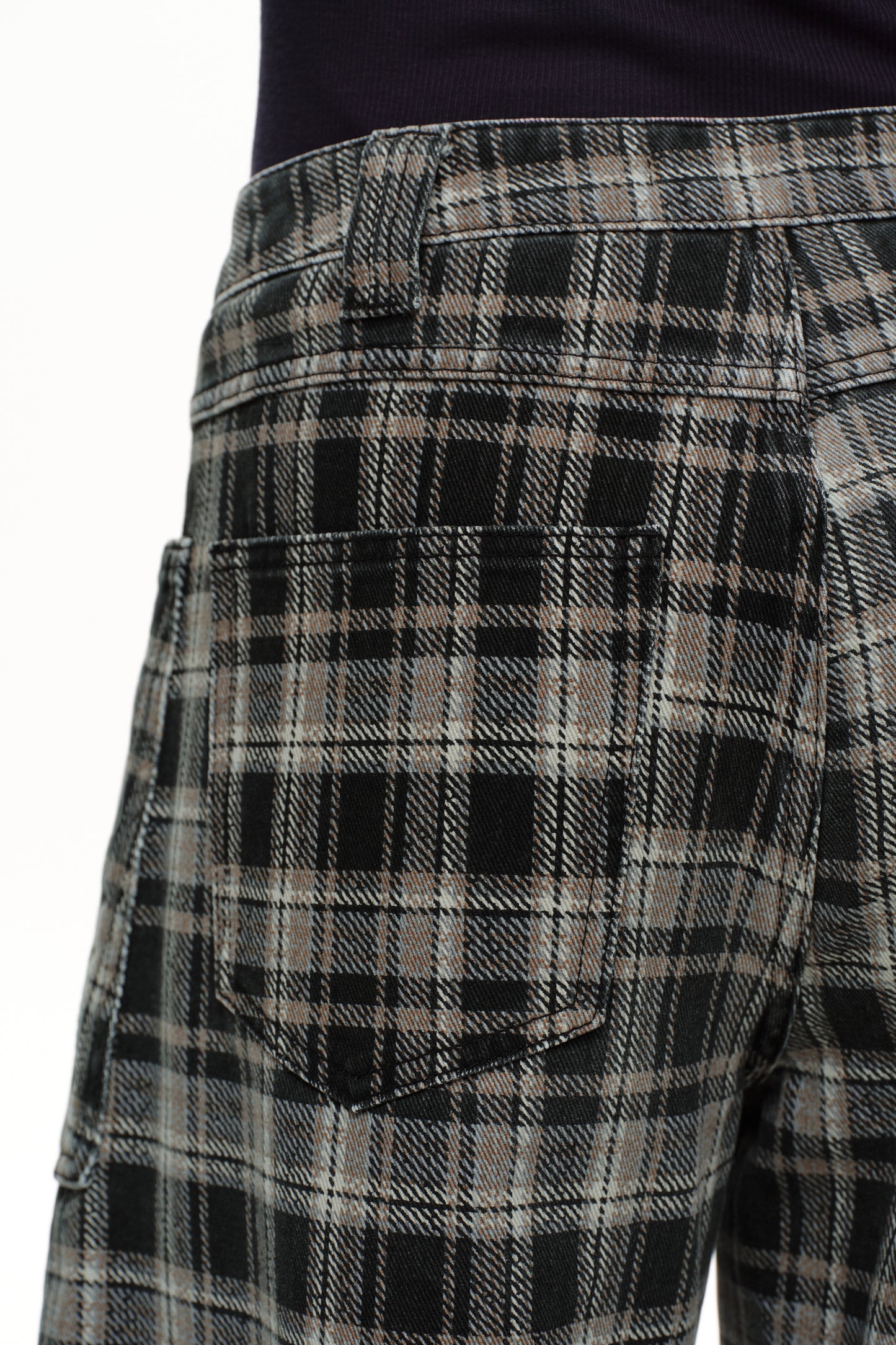 Baggy Bohemia Mid Rise Barrel Print Pants OSOX011
