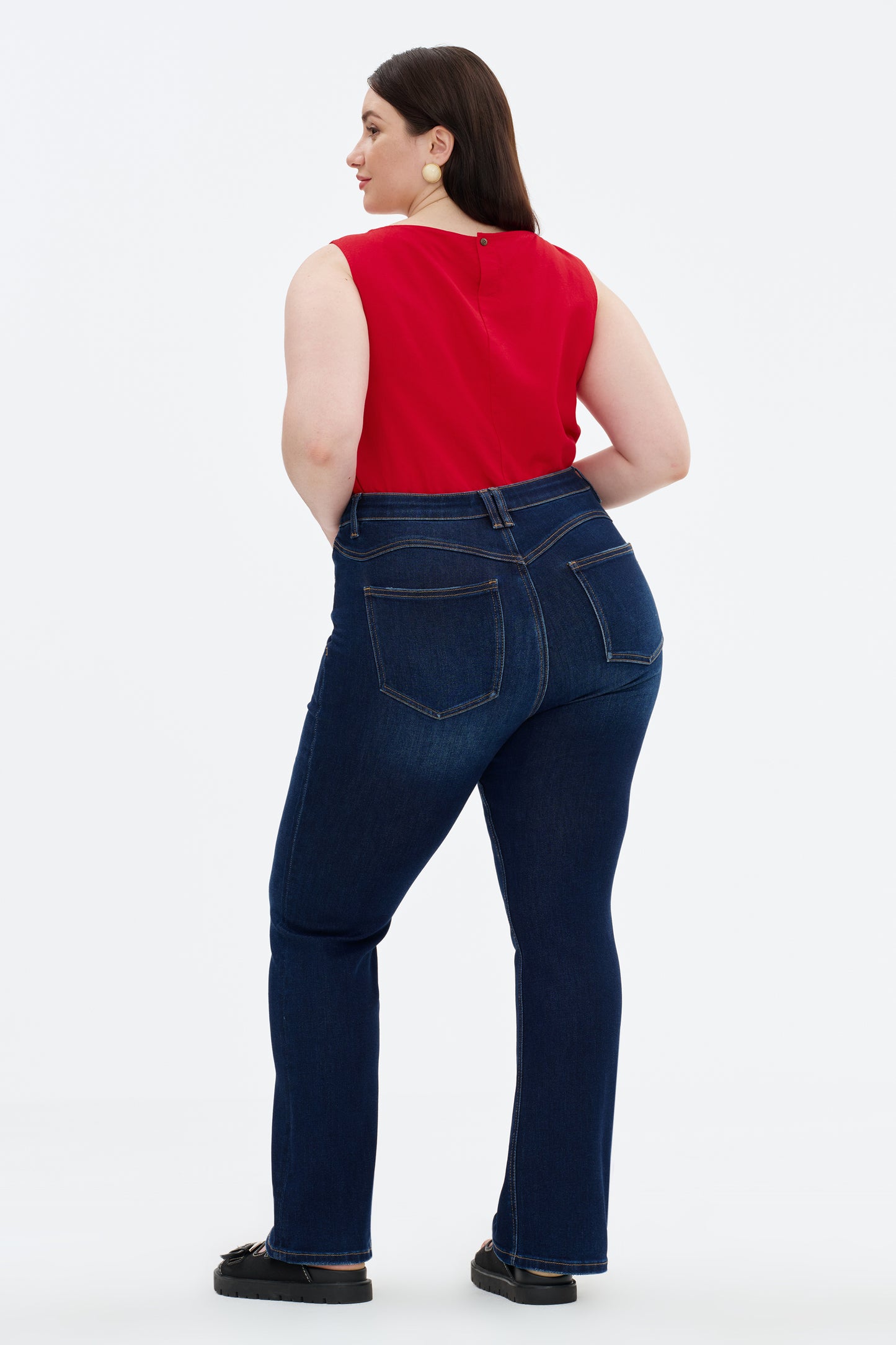 MID RISE BOOTCUT DENIM JEANS OSF1150-P