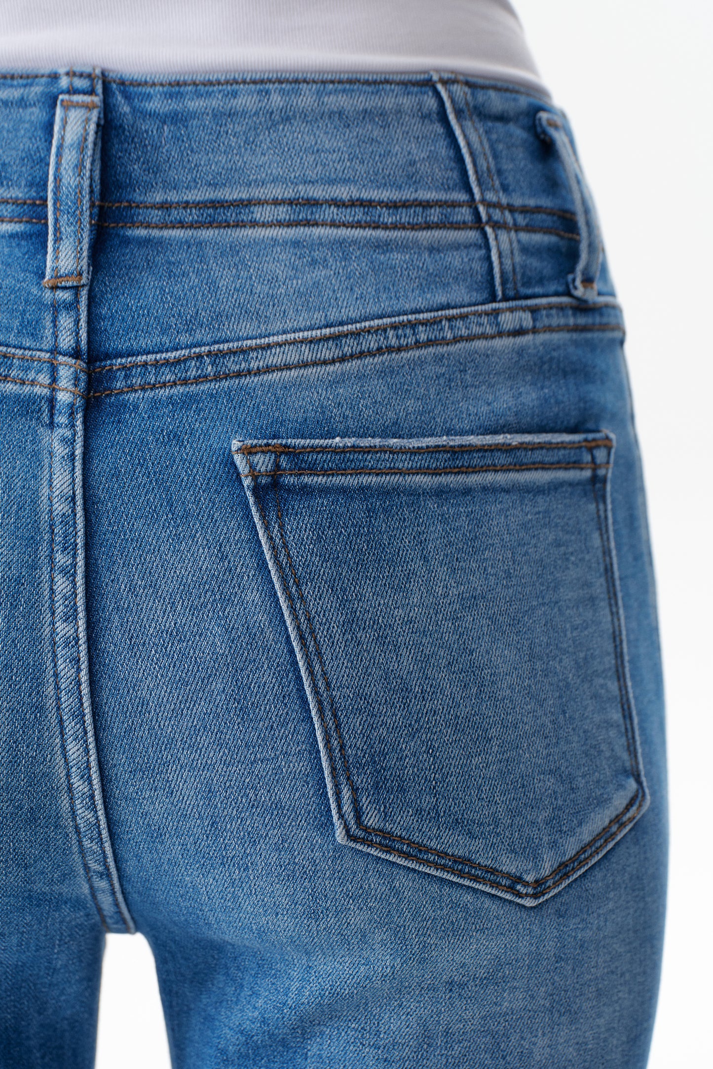 High Rise Bootcut Denim Jeans OSF1147EC