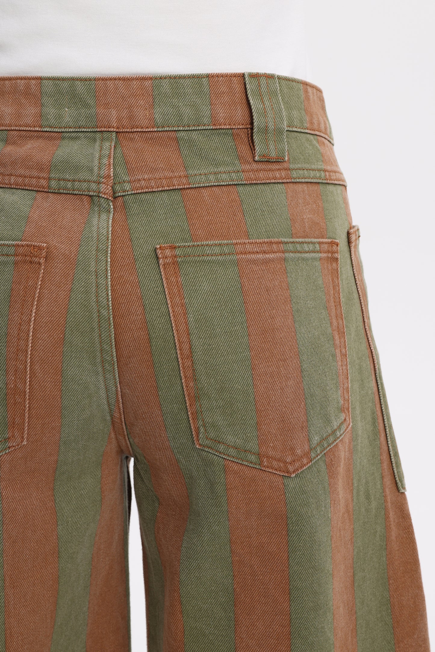 Baggy Bohemia Mid Rise Barrel Print Pants OSOX011