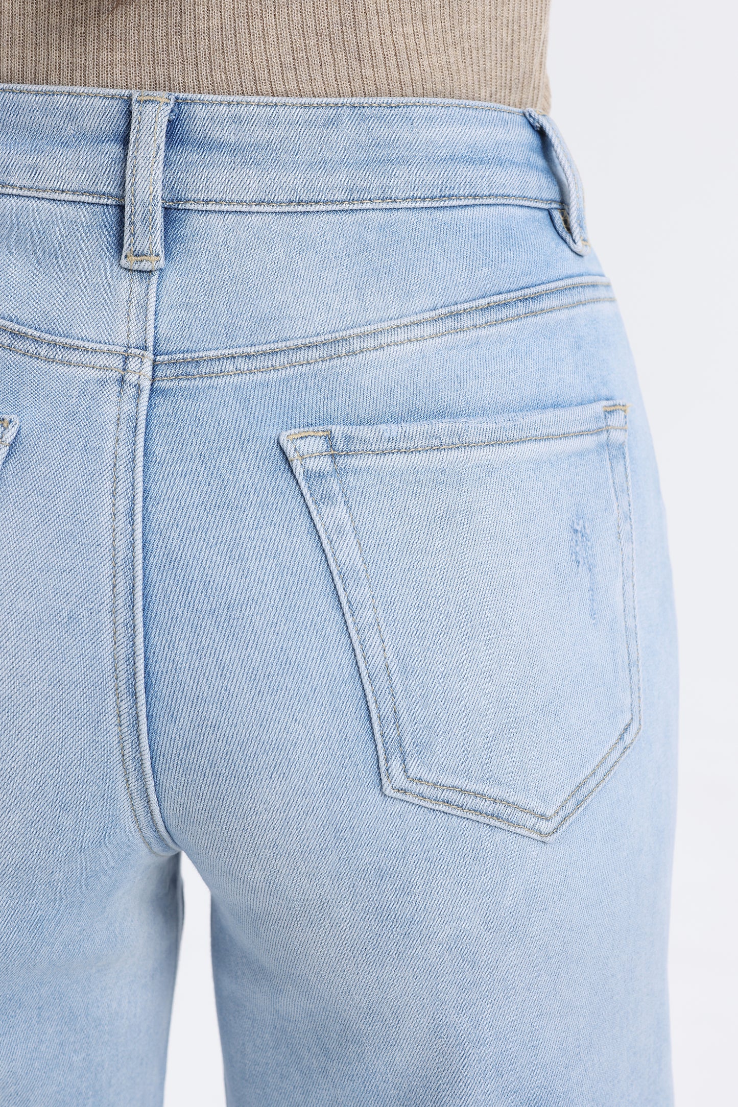 High Rise Wide Leg Denim Jeans - Regular & Petite OSW8099