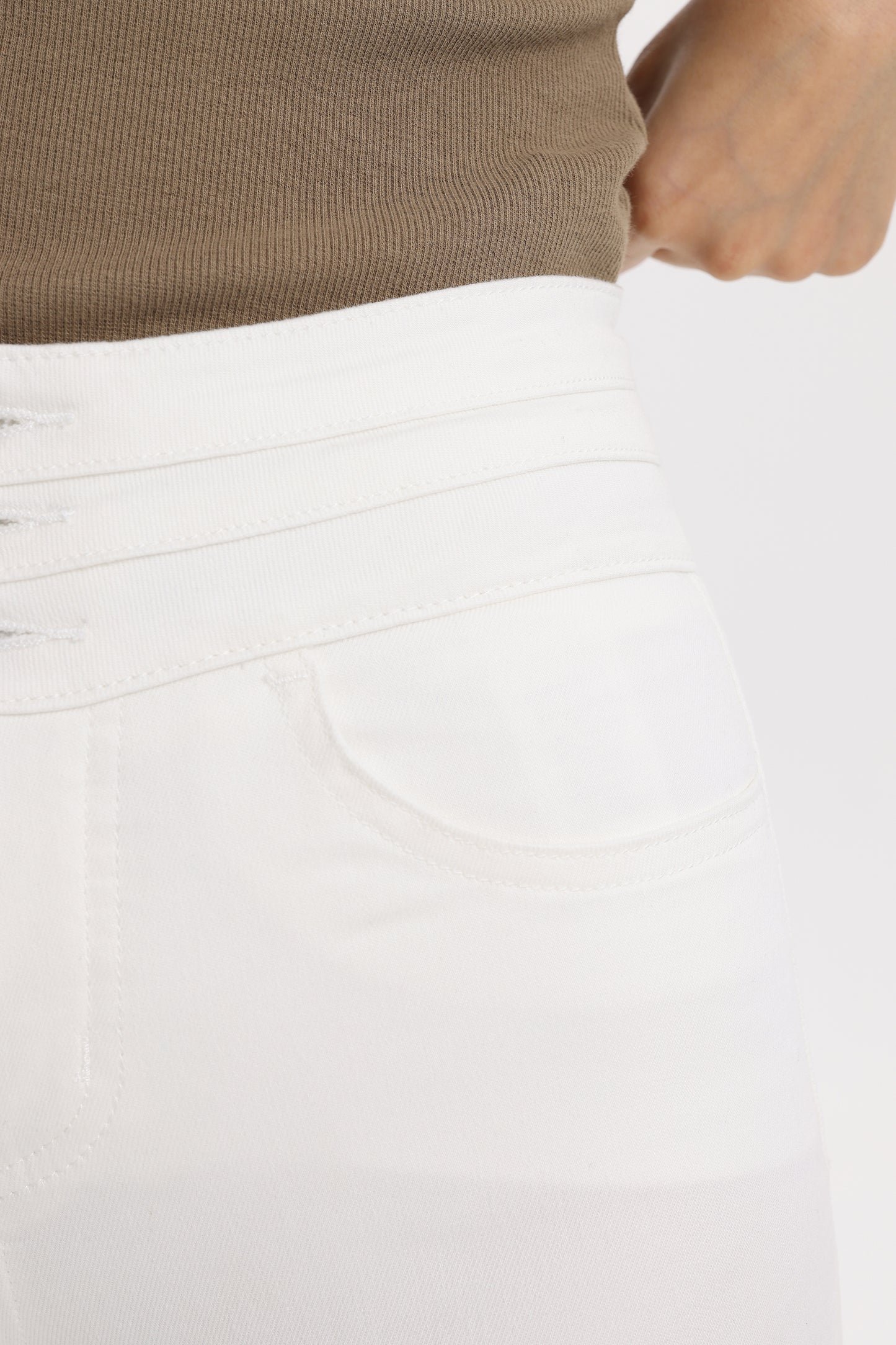 Button Fly High Waist Flare Bell Bottom Jeans OSF1078