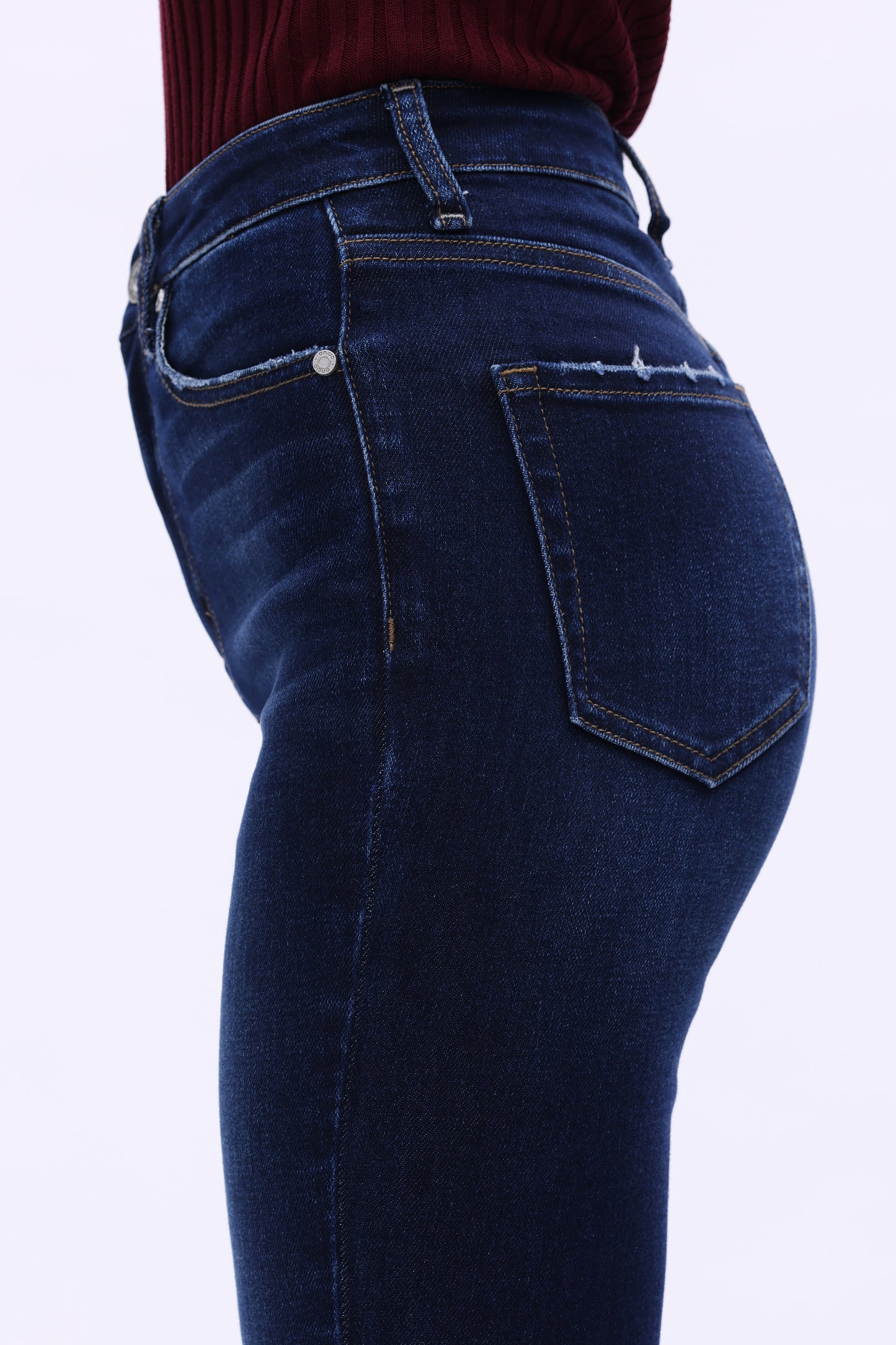 Flattering High Rise Bootcut Flare Denim Jeans OSF1137