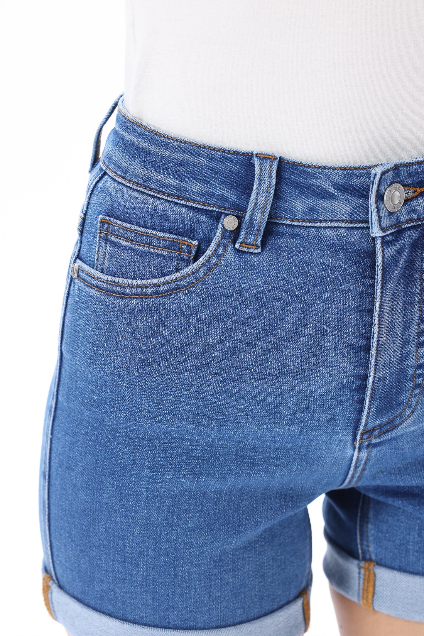 High Rise Denim Shorts OSH6004