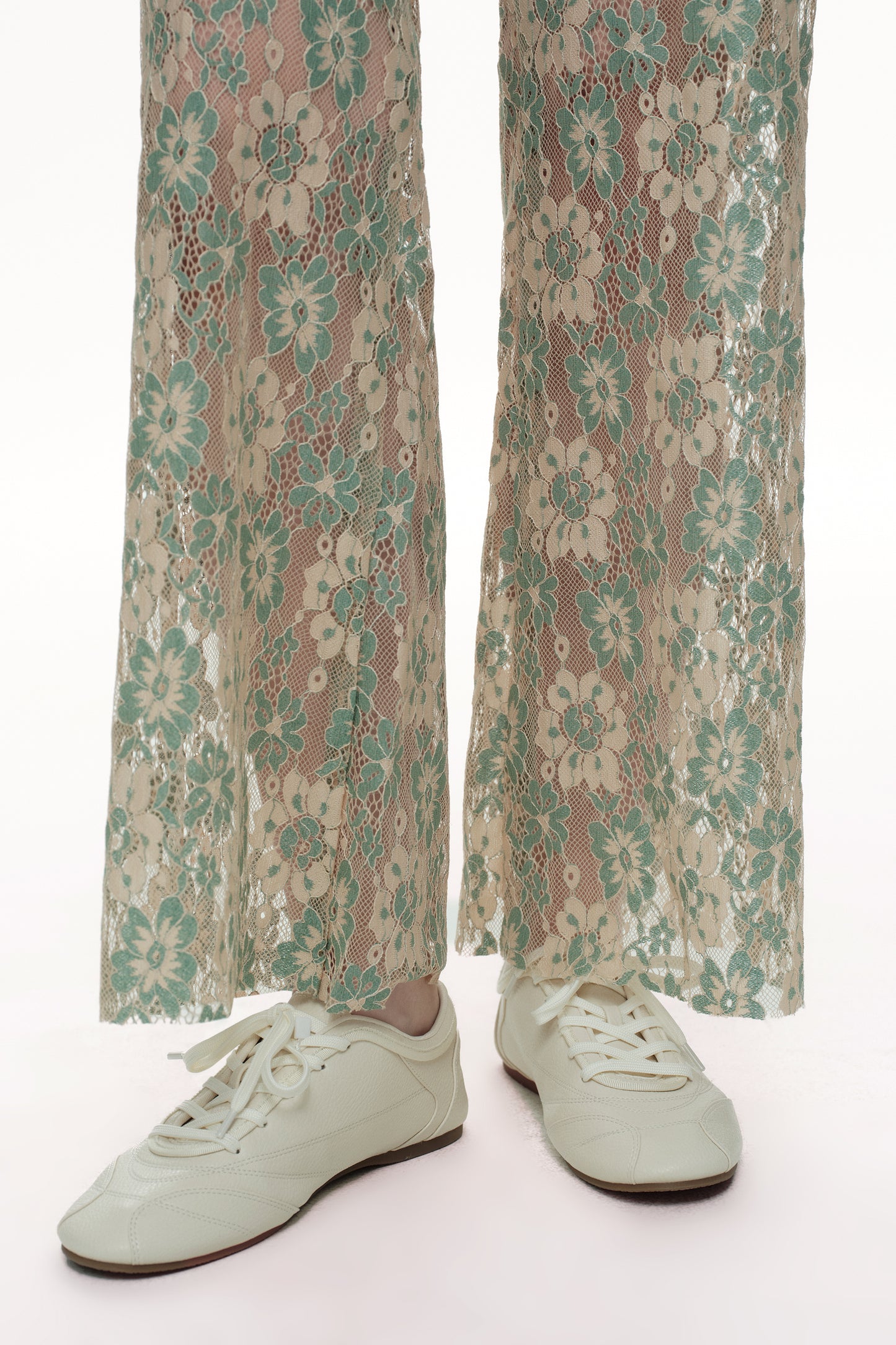 High Rise Lace Pants with Rhinestone OSW8027