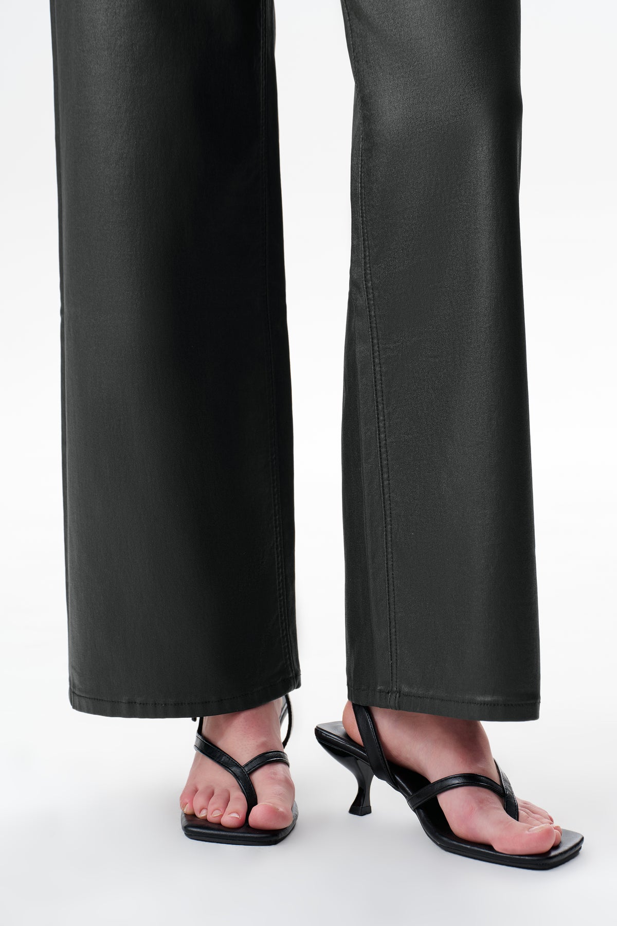 Plus Mid Rise Wide Leg Pants OSW8097-P