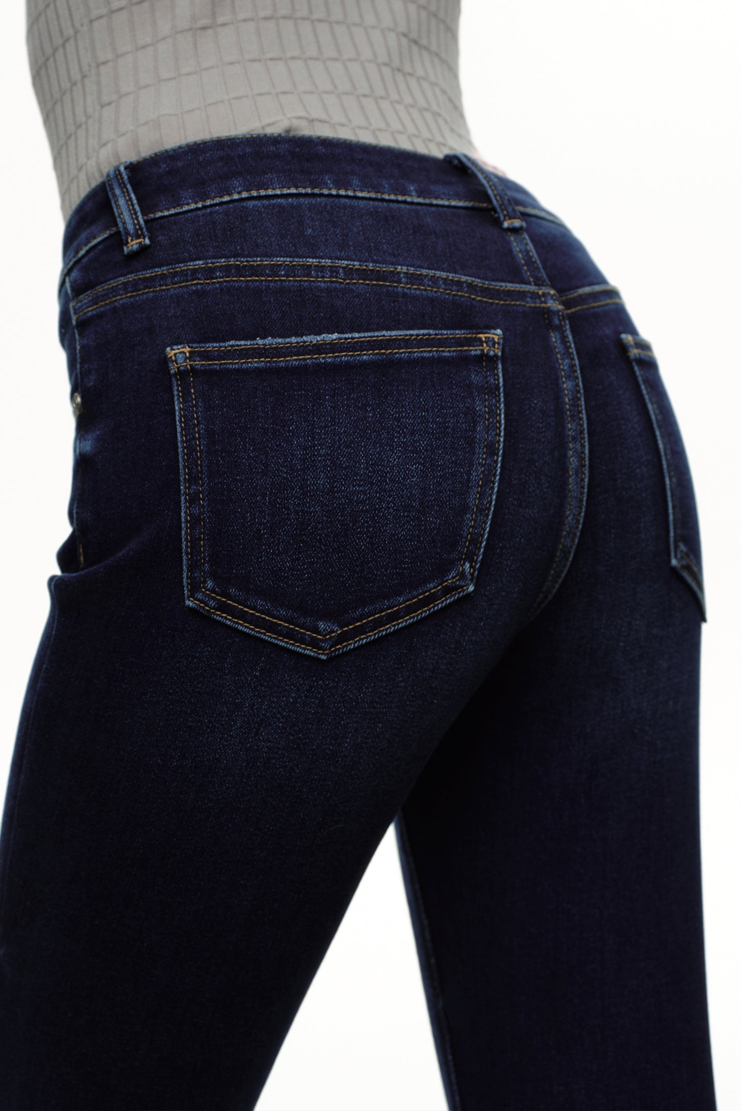 Flattering High Rise Flare Denim Jeans OSF1148EC