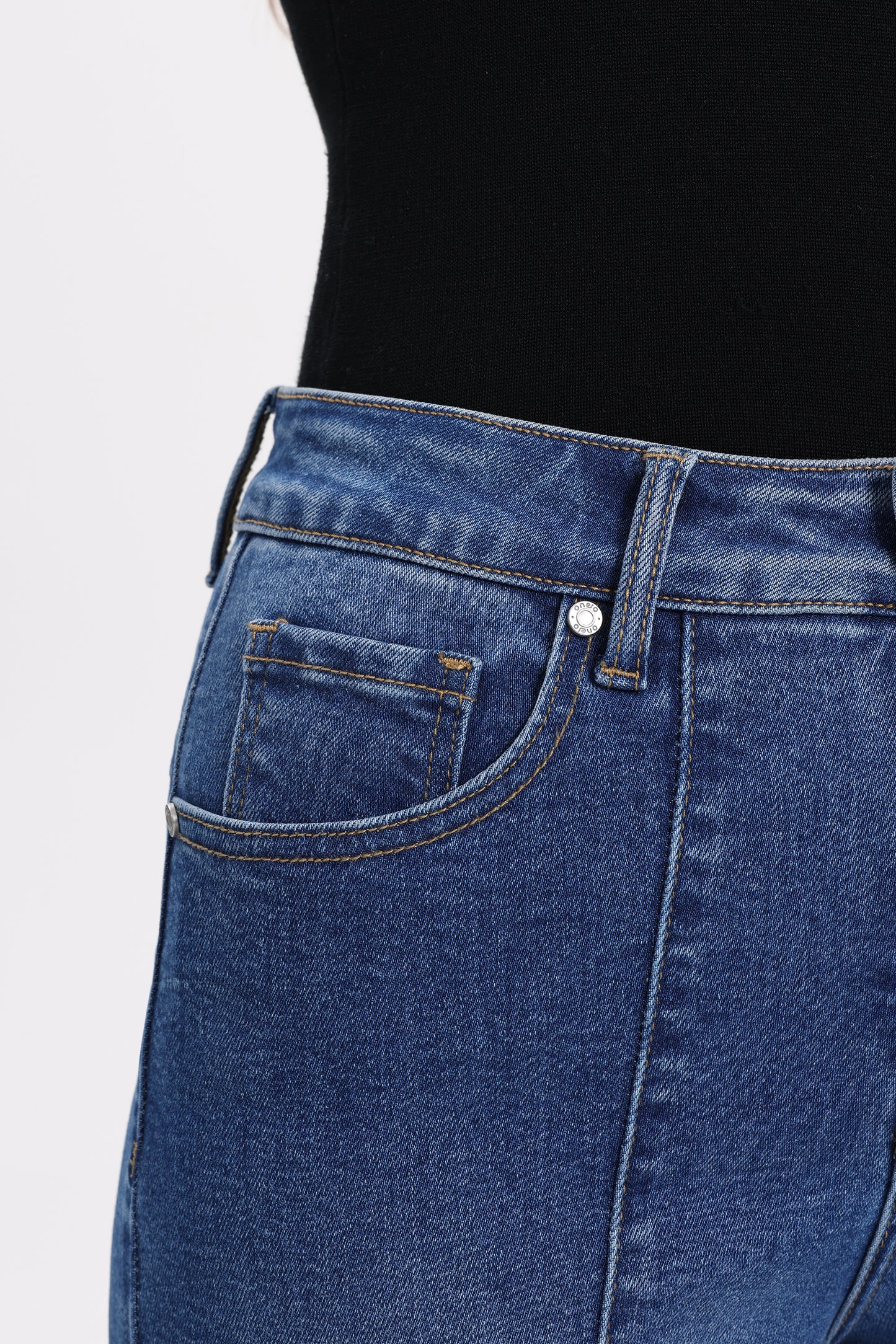 Flattering High Rise Wide Leg Denim Jeans OSW8032EC
