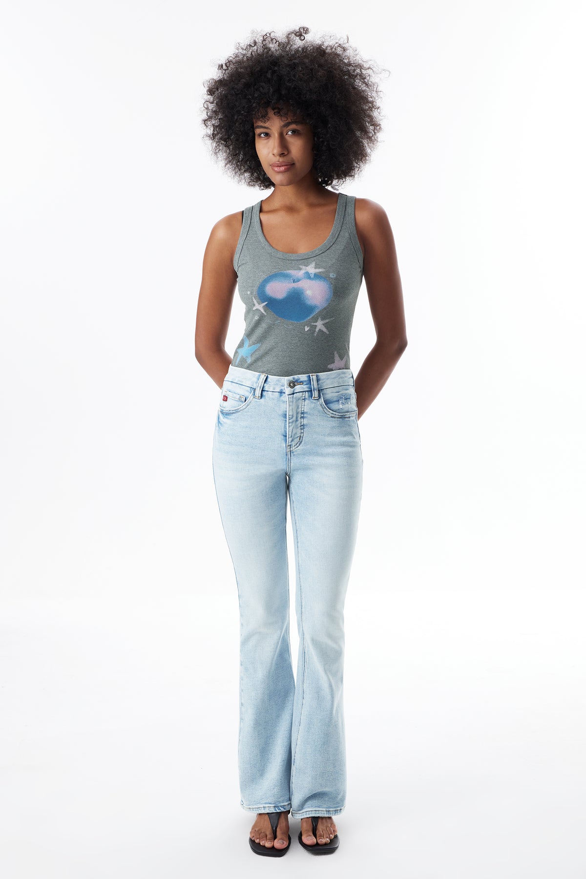 High Rise Bootcut Full Jeans ESFF620101