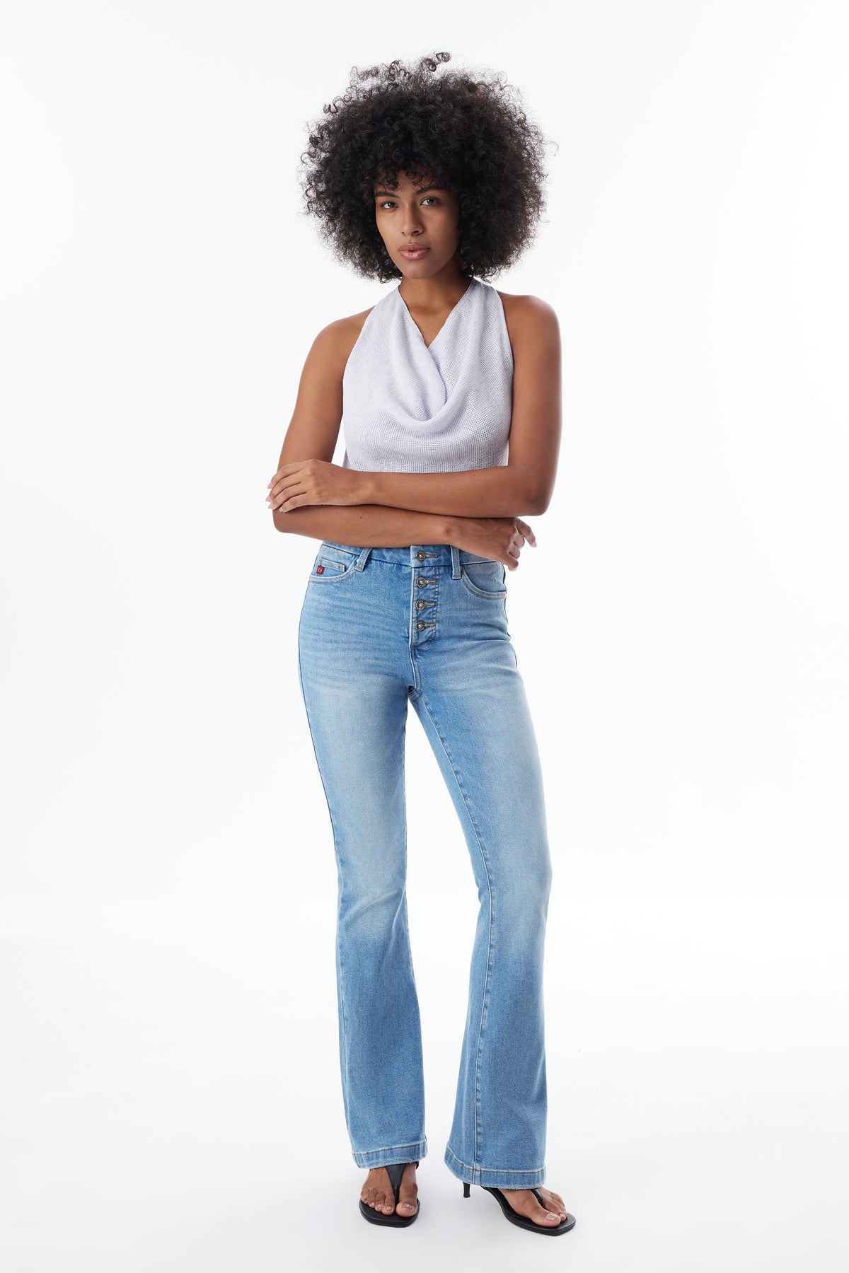 High Rise Bootcut Full Jeans ESFF620102