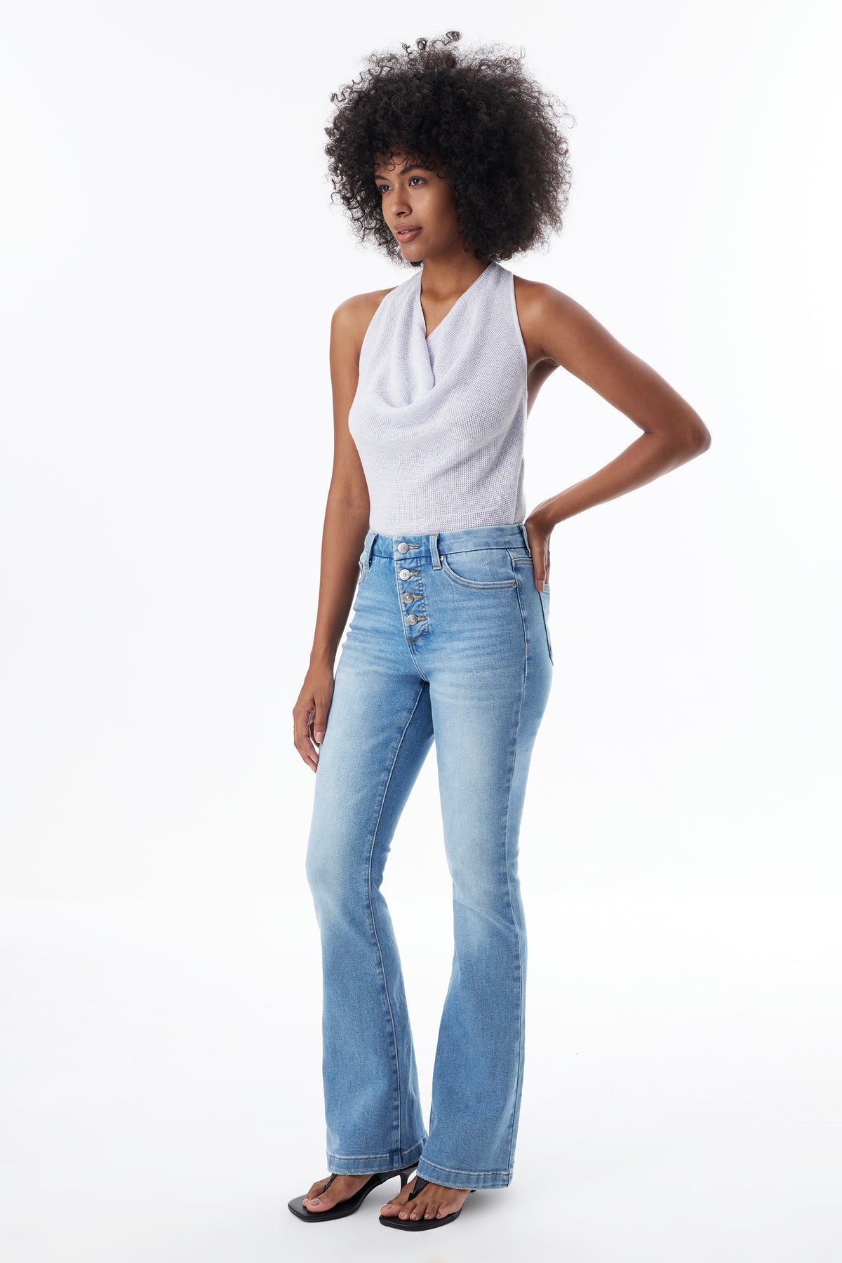 High Rise Bootcut Full Jeans ESFF620102