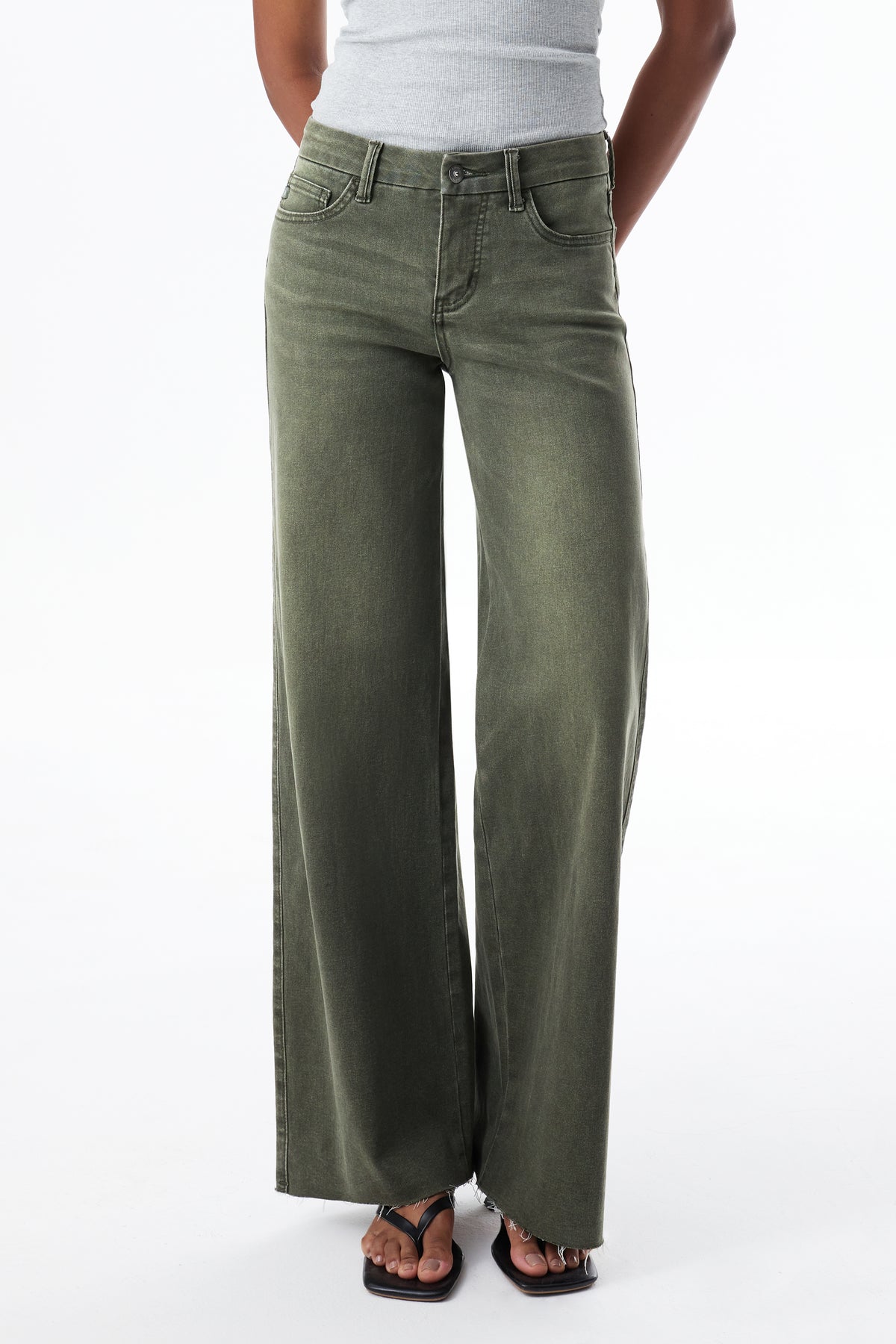MID RISE WIDE LEG FULL JEANS ESFW620819