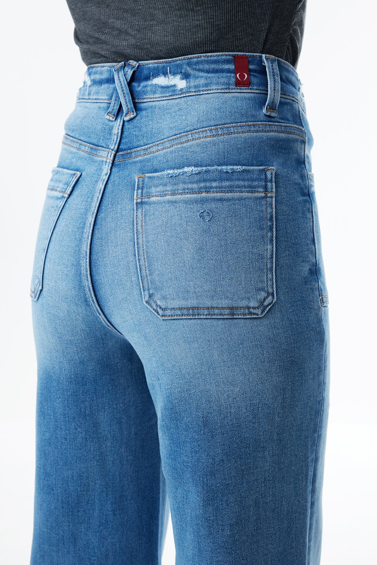 Super High Rise Flared Wide Leg Tall Jeans ESFW630817