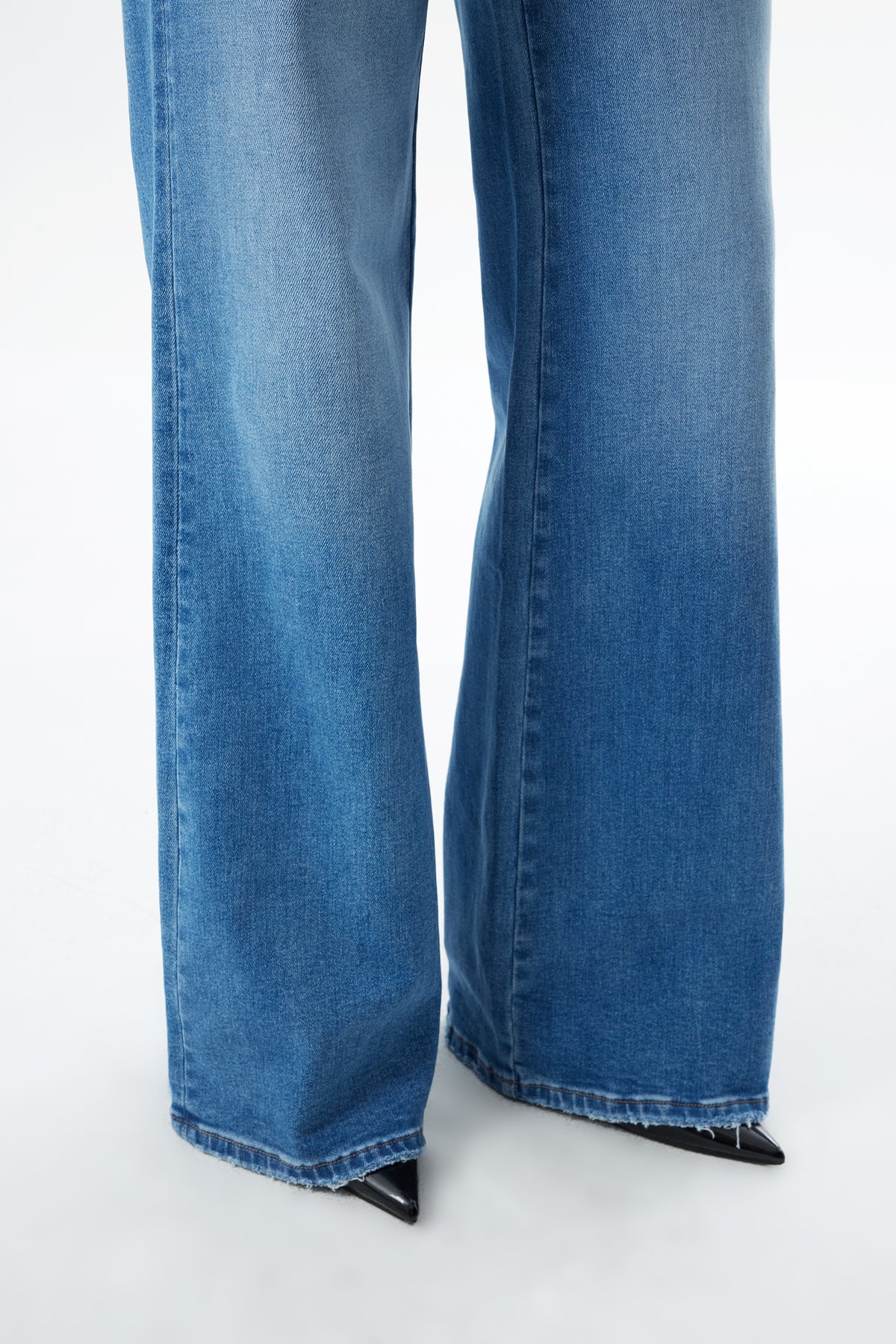 Super High Rise Flared Wide Leg Tall Jeans ESFW630817