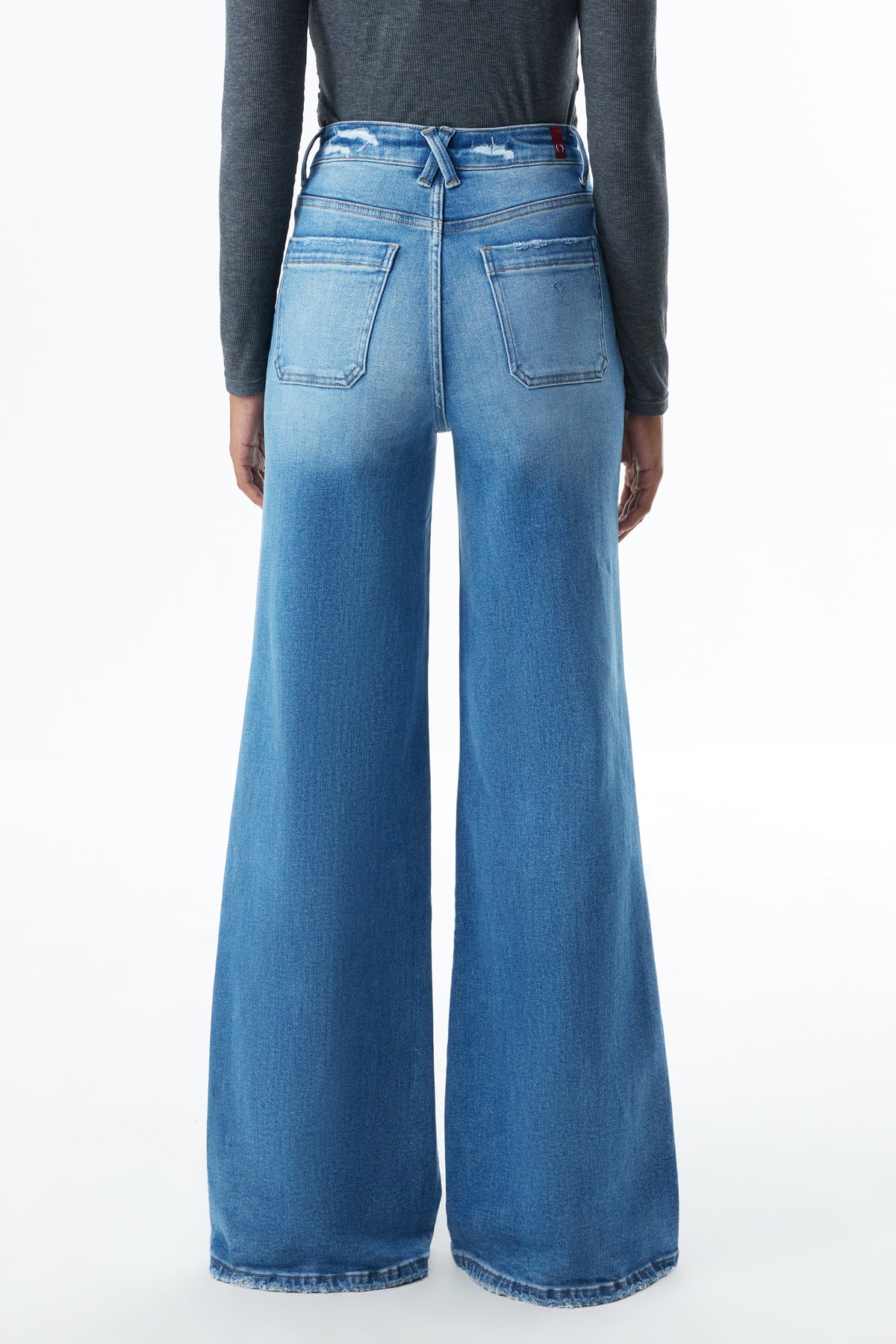 Super High Rise Flared Wide Leg Tall Jeans ESFW630817