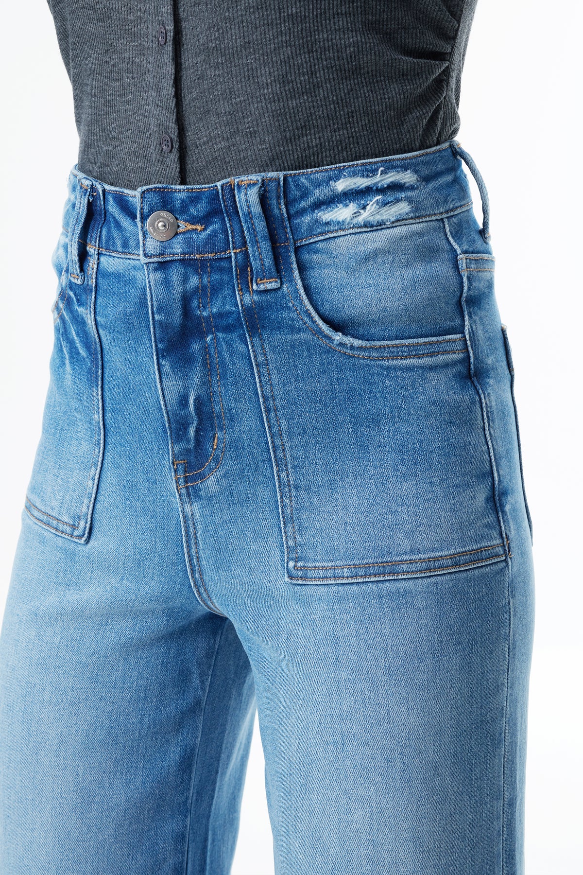 Super High Rise Flared Wide Leg Tall Jeans ESFW630817