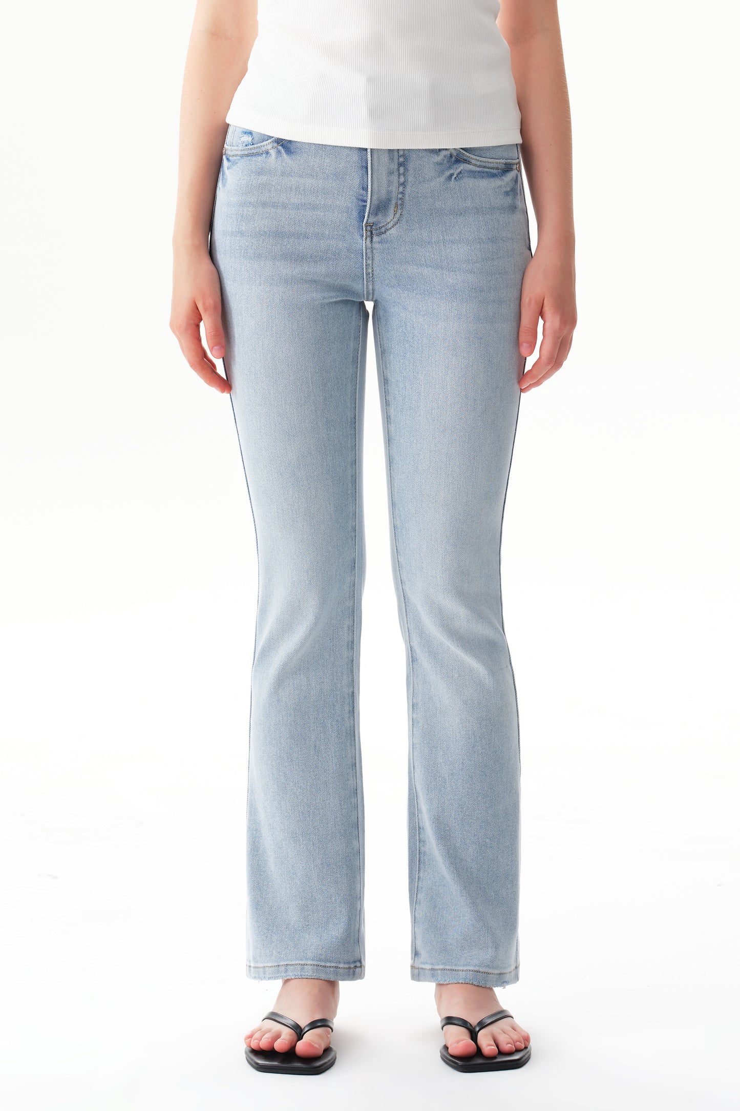 High Rise Bootcut Denim Jeans OSF1143EC