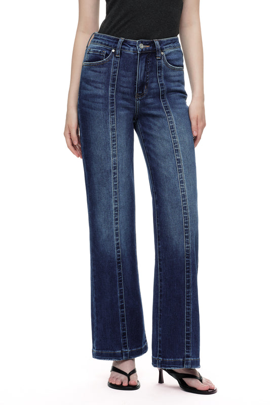 High Rise Relaxed Wide Leg Denim Jeans OSF1146EC