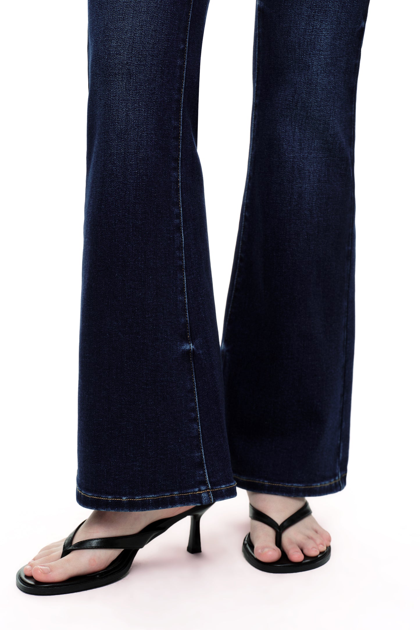 Flattering High Rise Flare Denim Jeans OSF1148EC