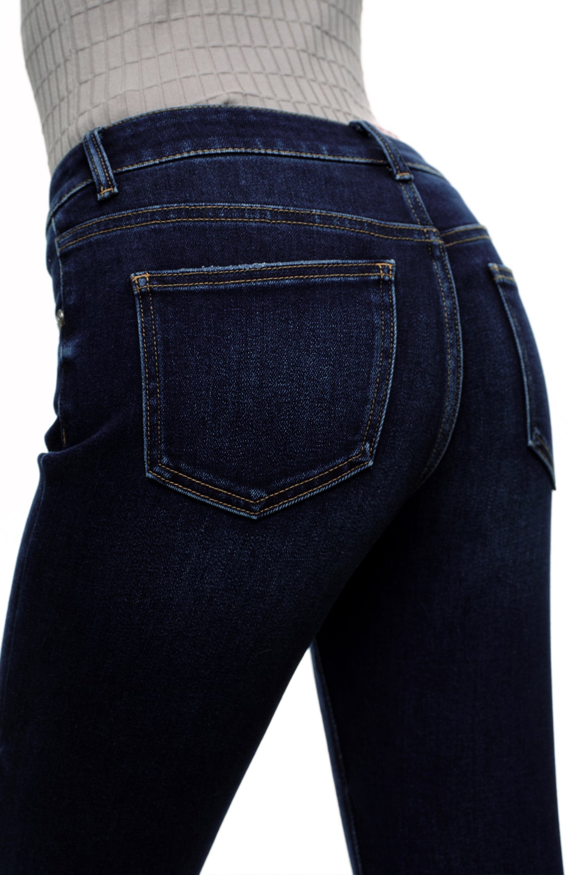 Flattering High Rise Flare Denim Jeans OSF1148EC