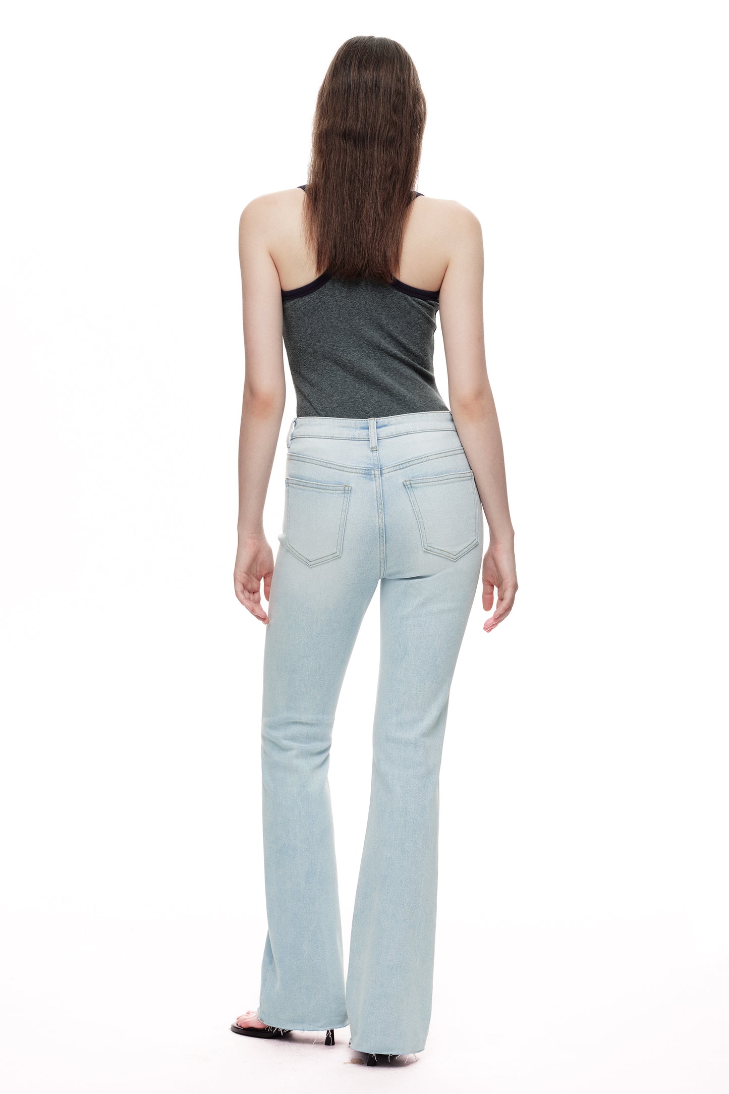 High Rise Bootcut Denim Jeans OSF1149