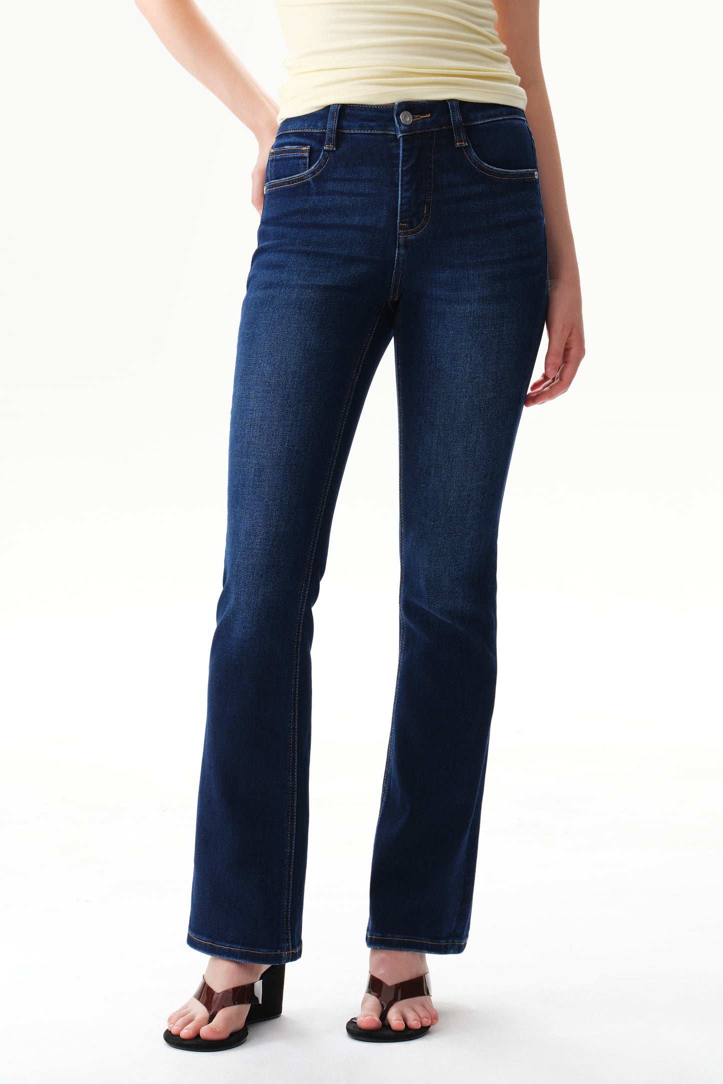 Mid Rise Bootcut Denim Jeans OSF1150
