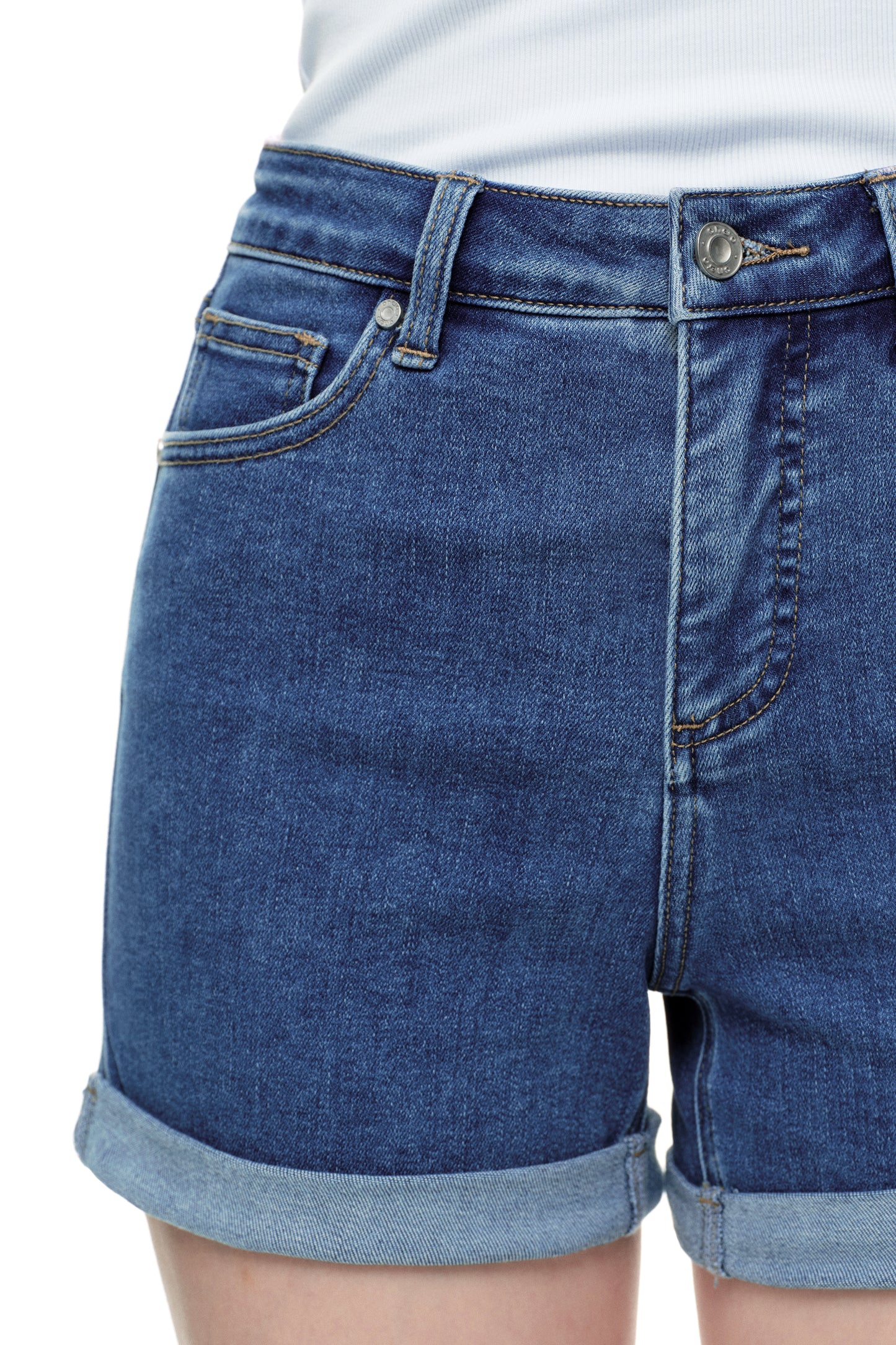 High Rise Denim Shorts OSH6004