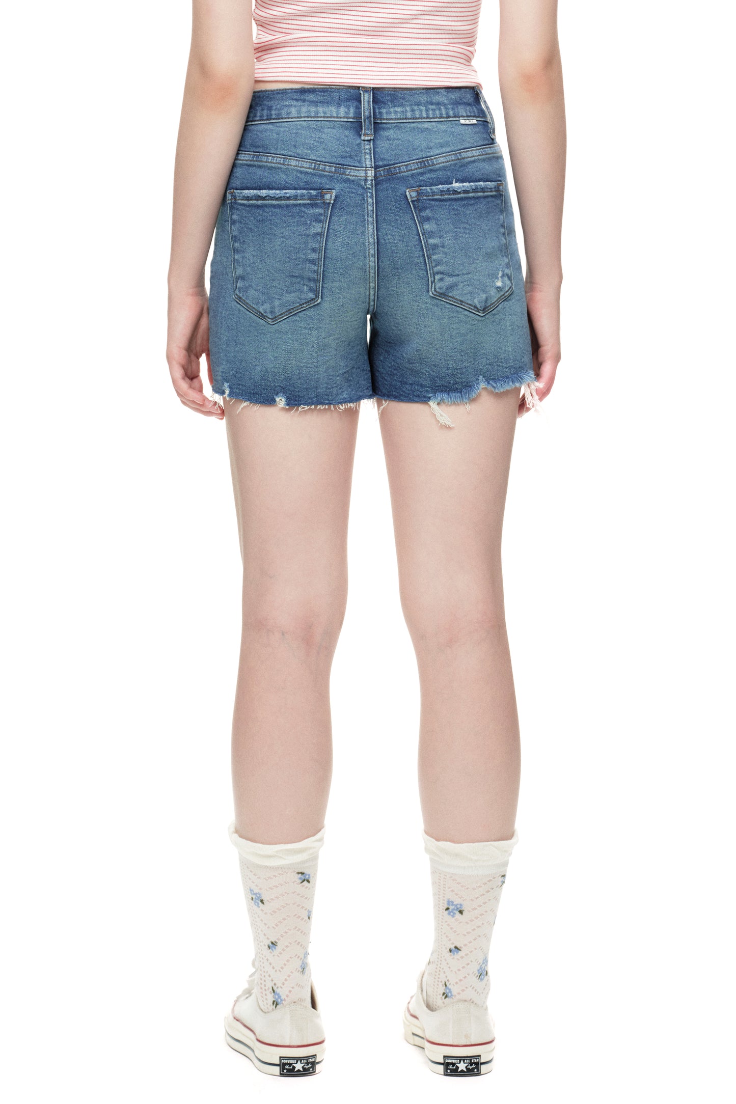 High Rise Denim Shorts OSH6013
