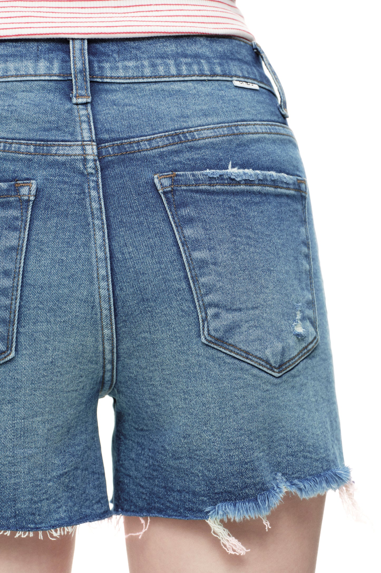 High Rise Denim Shorts OSH6013