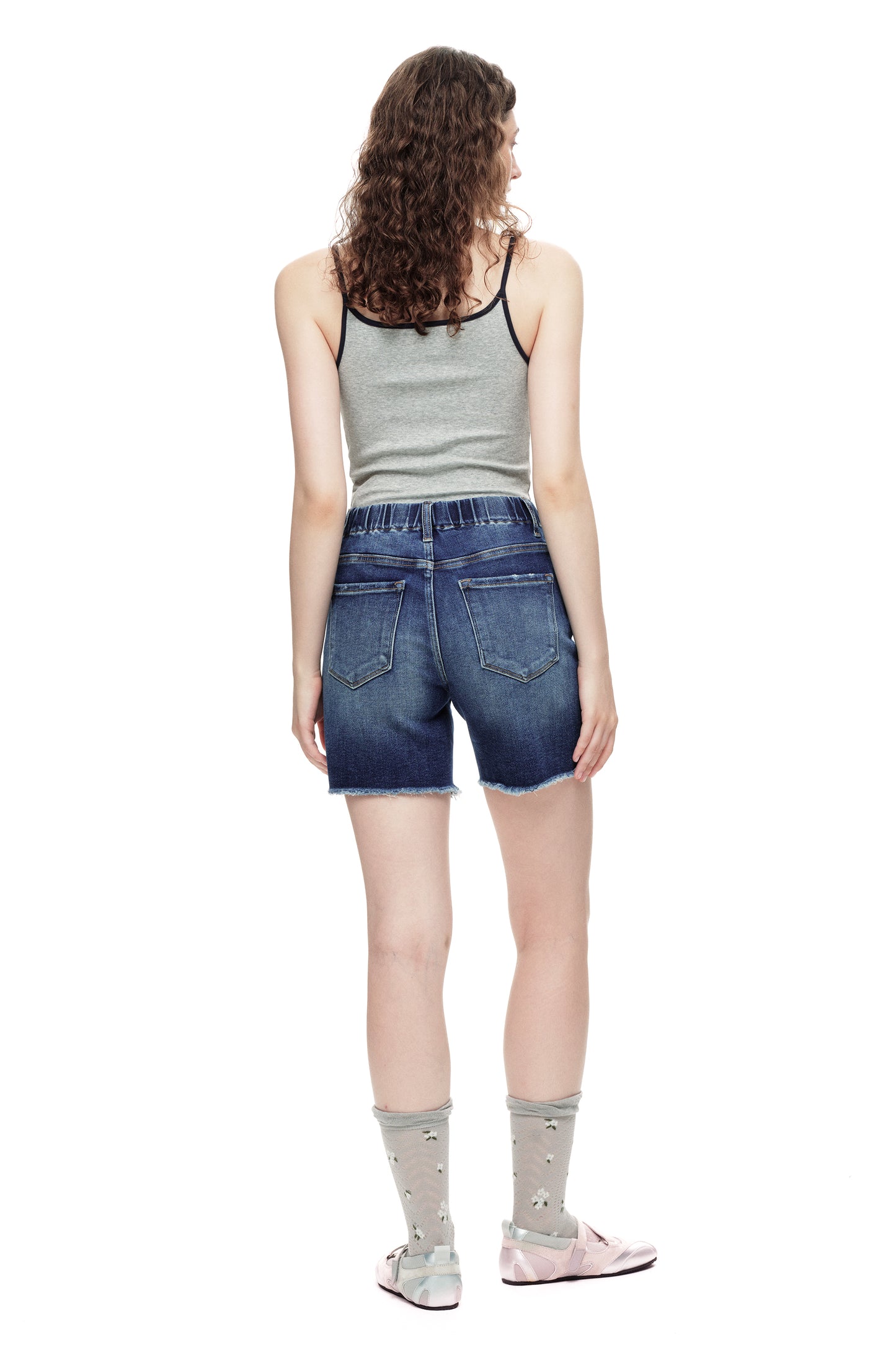 Mid Rise Denim Shorts OSH6019