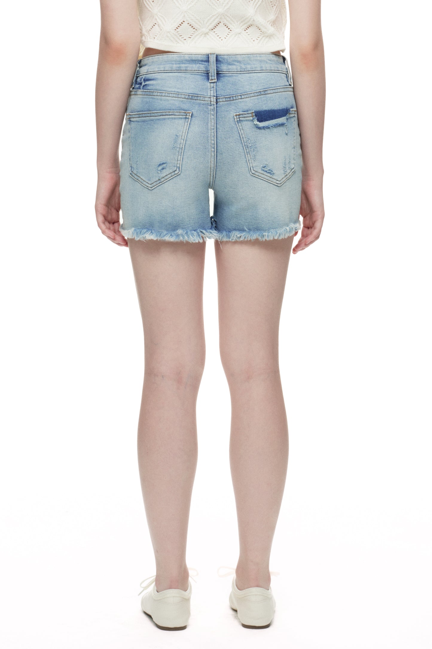 MID RISE DENIM SHORTS OSH6025