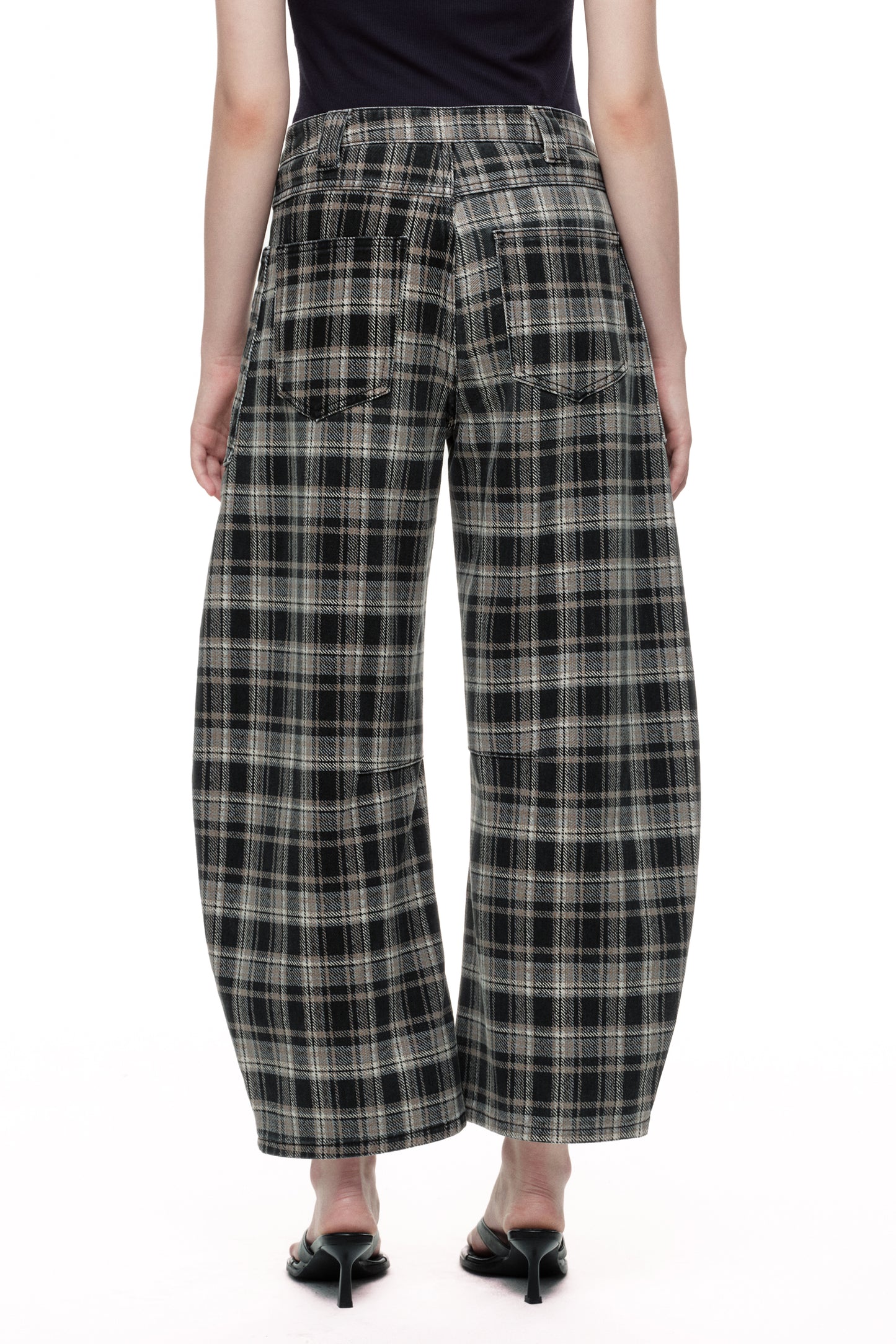 Baggy Bohemia Mid Rise Barrel Print Pants OSOX011