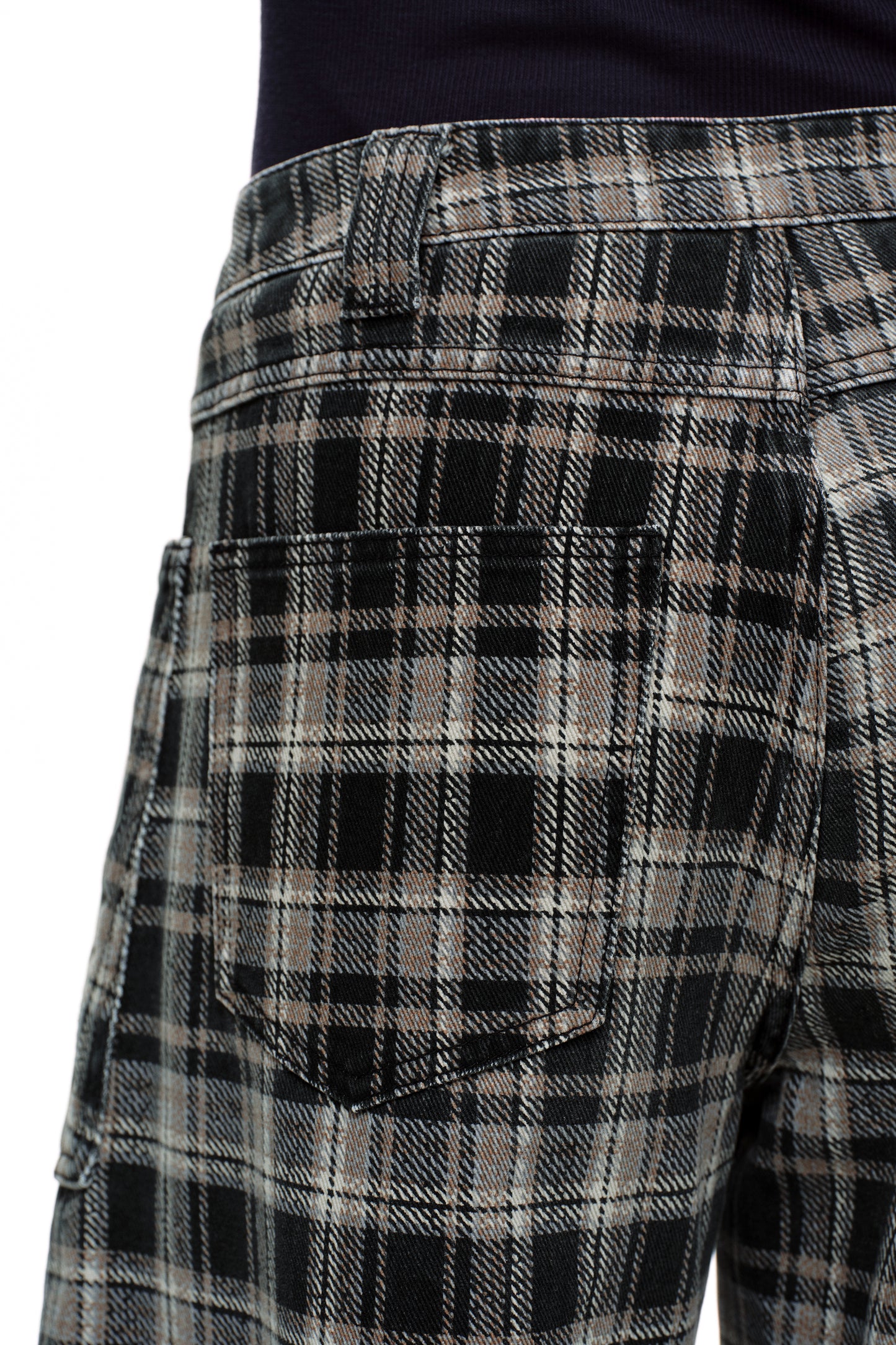 Baggy Bohemia Mid Rise Barrel Print Pants OSOX011