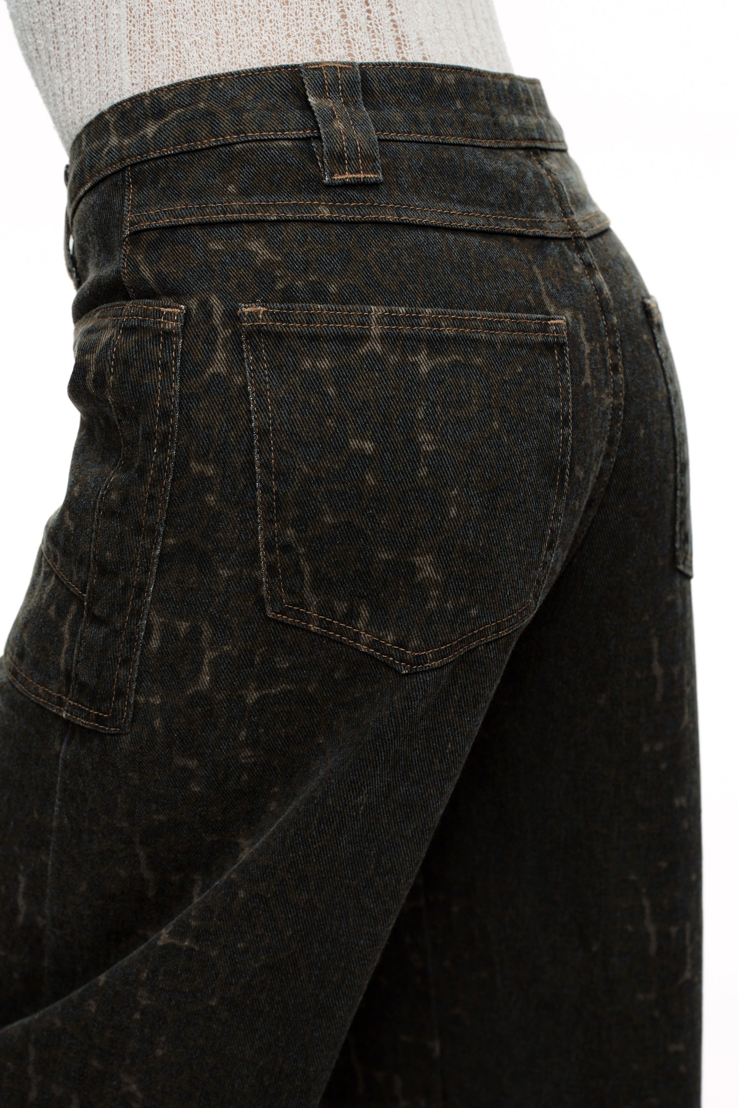 Baggy Bohemia Mid Rise Barrel Print Pants OSOX011