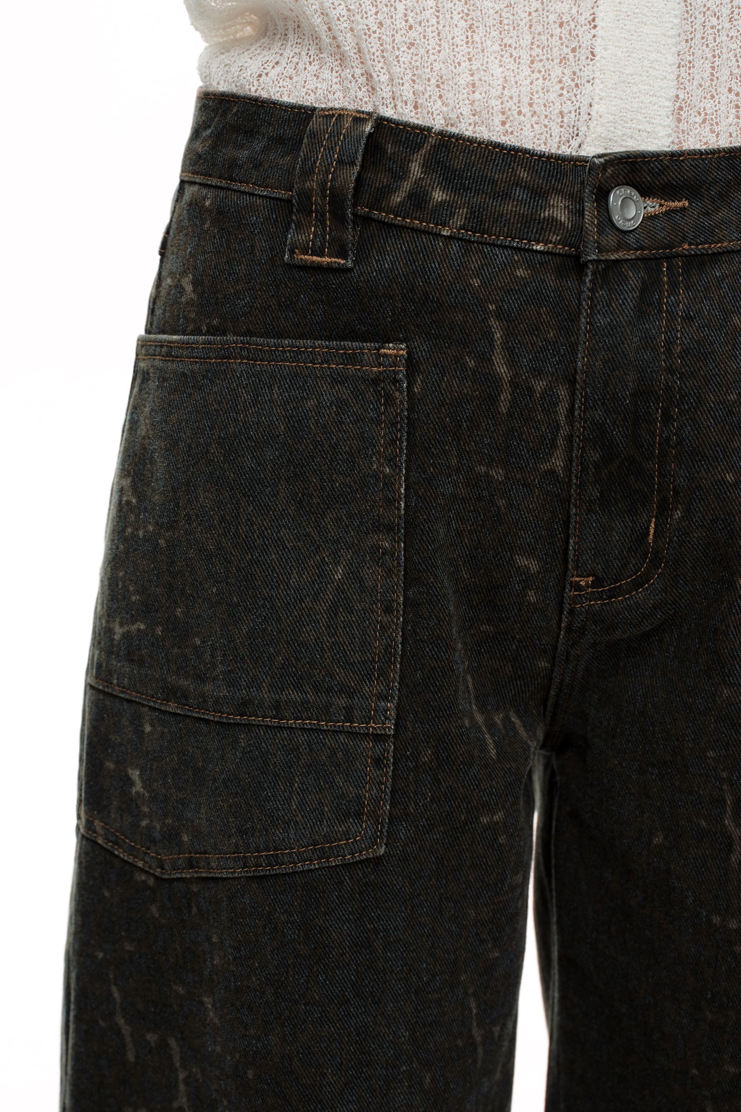 Baggy Bohemia Mid Rise Barrel Print Pants OSOX011