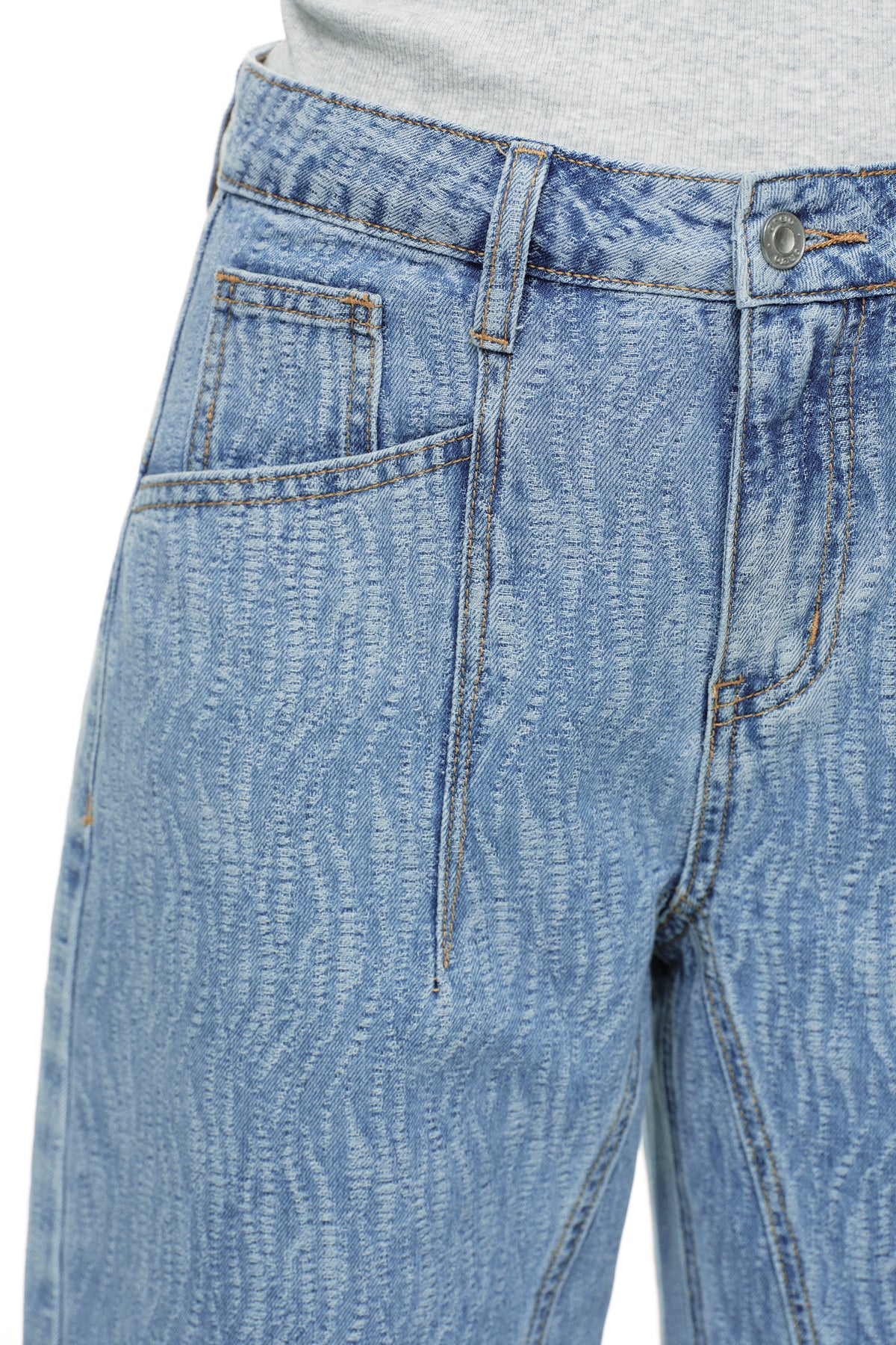 Baggy Relaxed High Rise Barrel Ankle Jeans OSOX014
